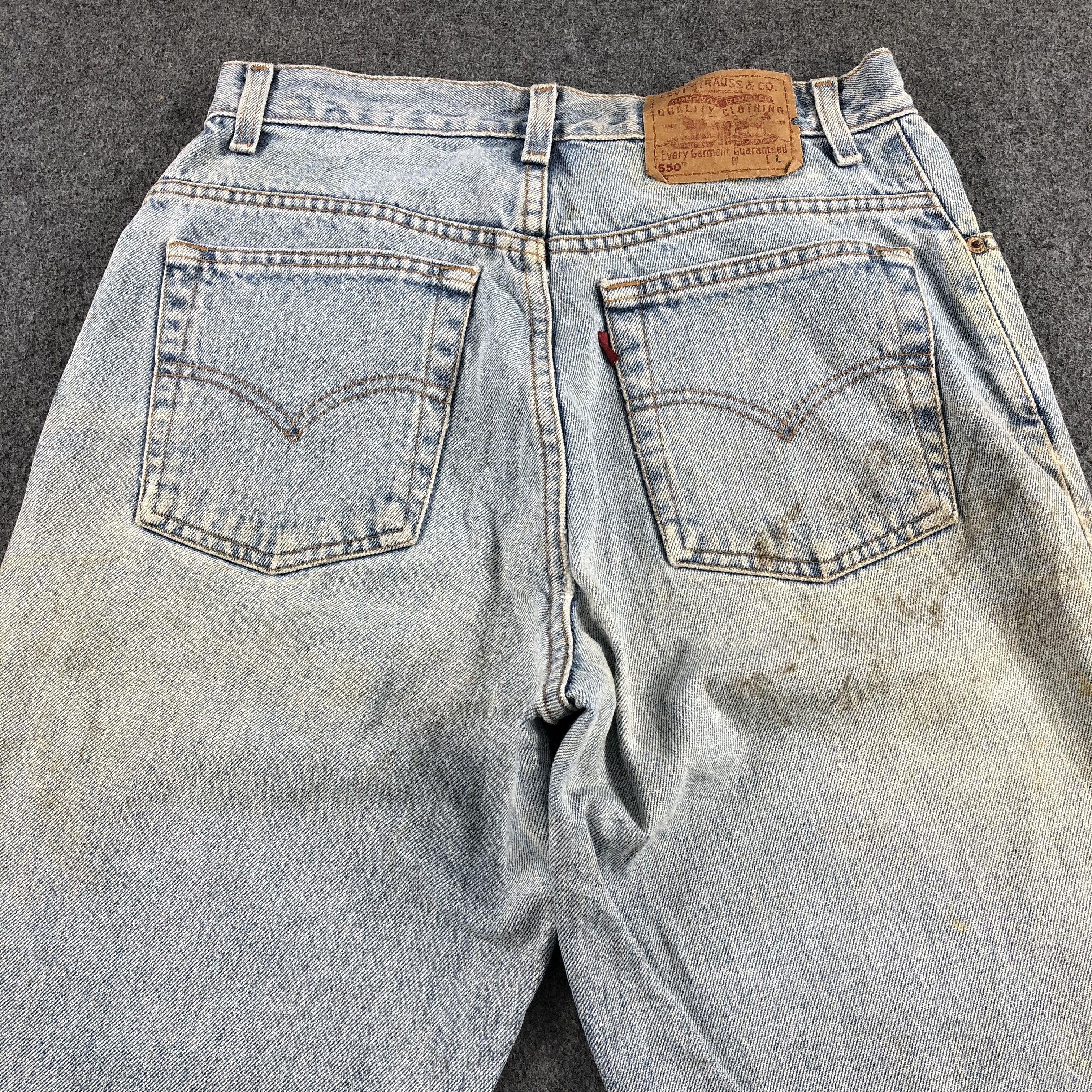Levi's 90s Vintage Light Wash Levis 550 Jeans-J1683 Size US 31 - 4 Thumbnail