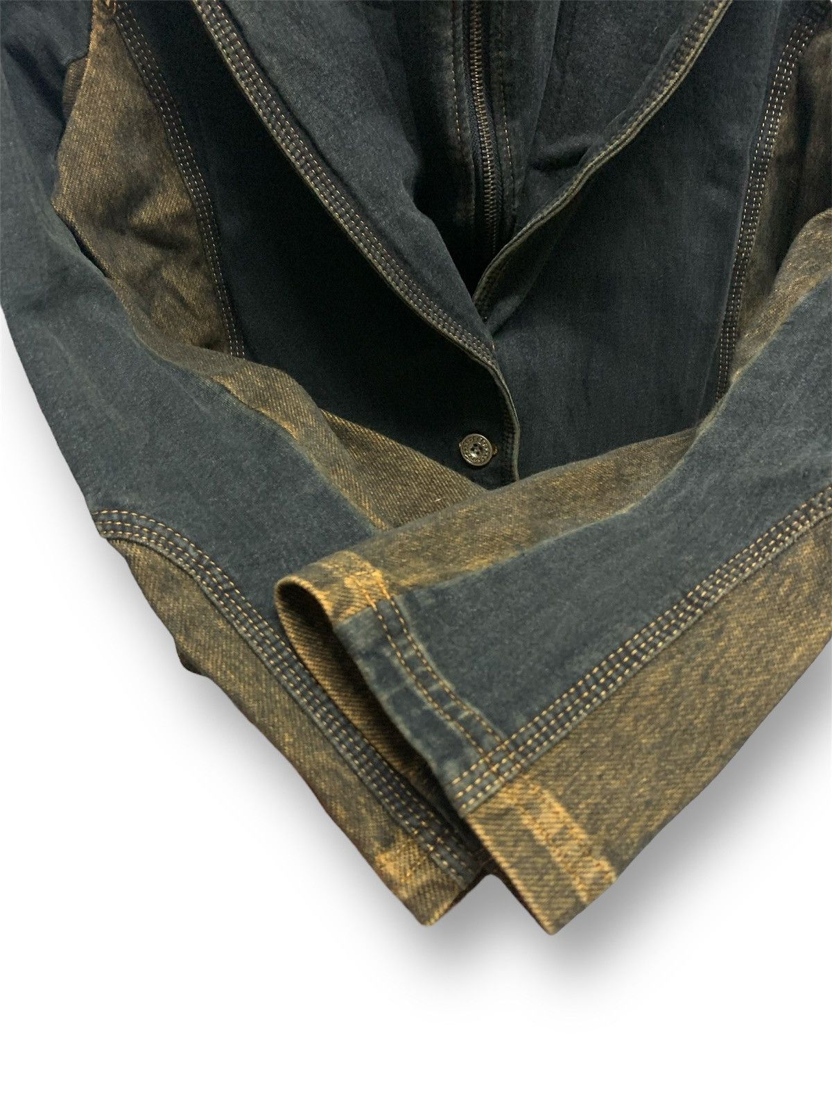 Designer × Japanese Brand × Kansai Yamamoto KANSAI BIS Denim Jacket Blazzer button and Zipper Size S / US 4 / IT 40 - 6 Thumbnail