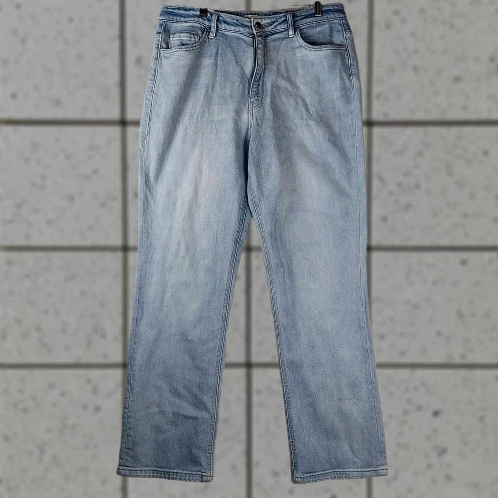 Vintage Flying Monkey Women’s Jeans Size 31 Light Wash Denim 5-Pocket Stretch Cotton Straight Size 24" / US 00 / IT 34 - 1 Thumbnail