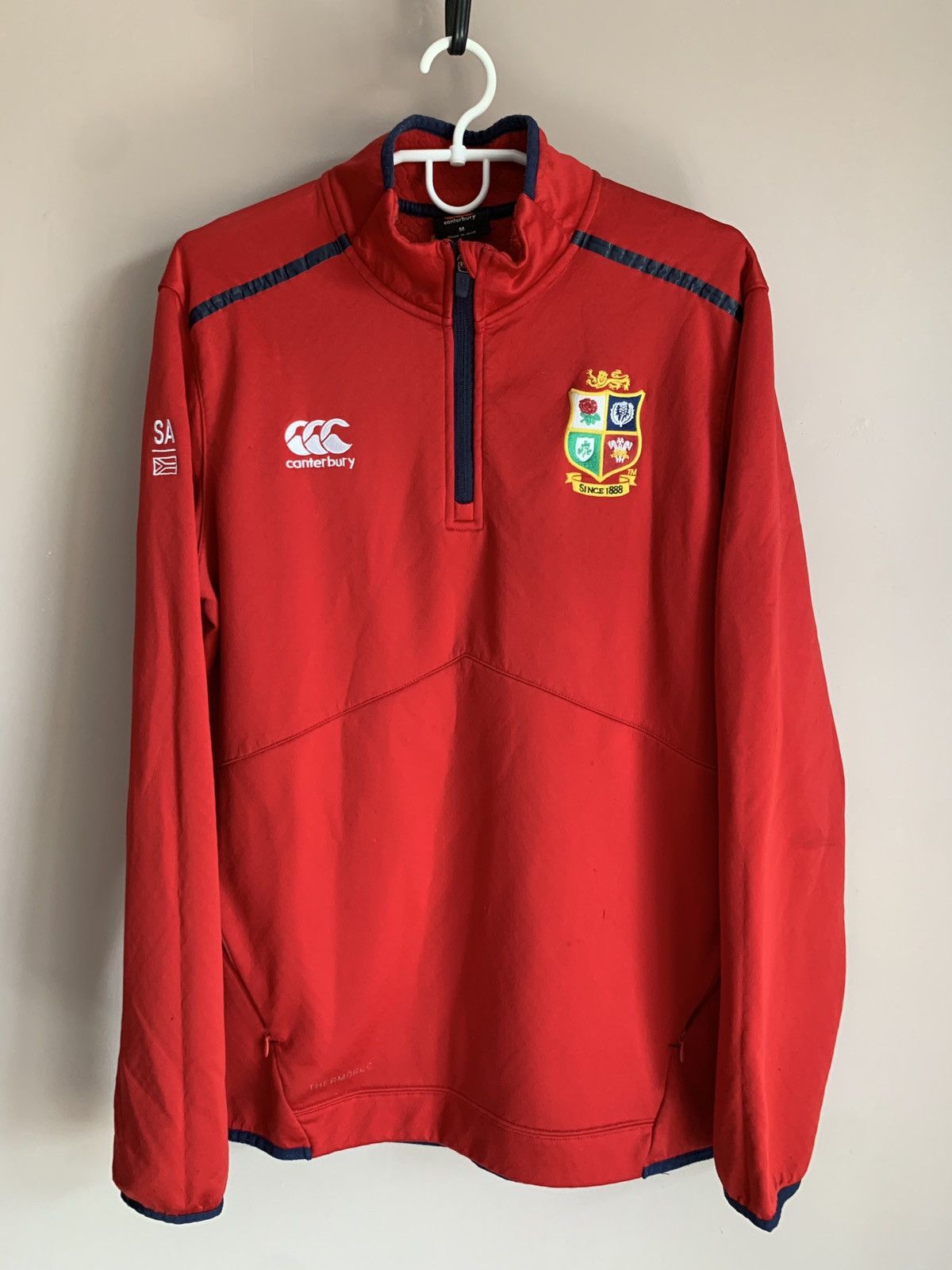 Canterbury of New Zealand British and Irish Lions Red Sweatshirt Rugby Canterbury Sz M Size US M / EU 48-50 / 2 - 1 Thumbnail