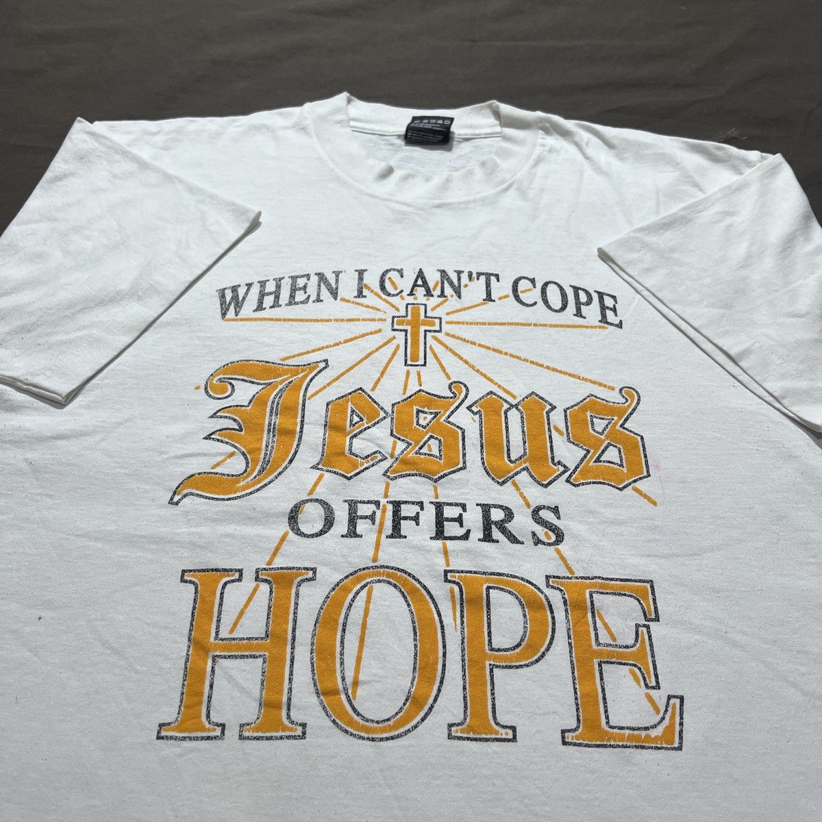 Vintage Vintage 90s Jesus offers hope God Bible Holy Promo Tee XL Size US XL / EU 56 / 4 - 1 Thumbnail