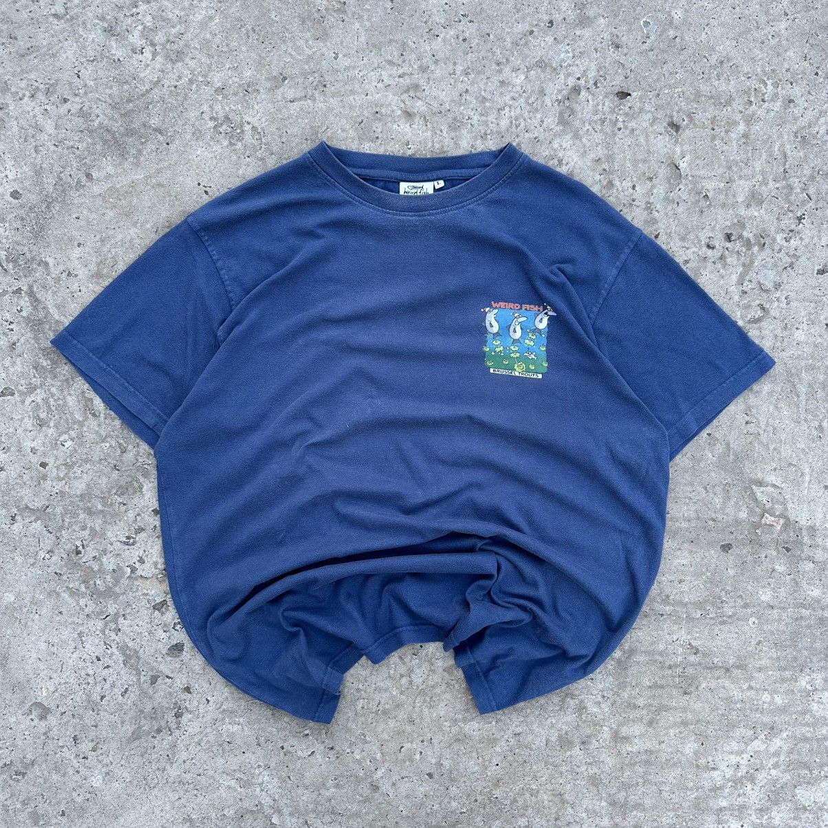 Cartoon Network Vintage Cartoon Weird Fish T-shirts Brussels Trouts Y2K 00s Size US L / EU 52-54 / 3 - 2 Thumbnail