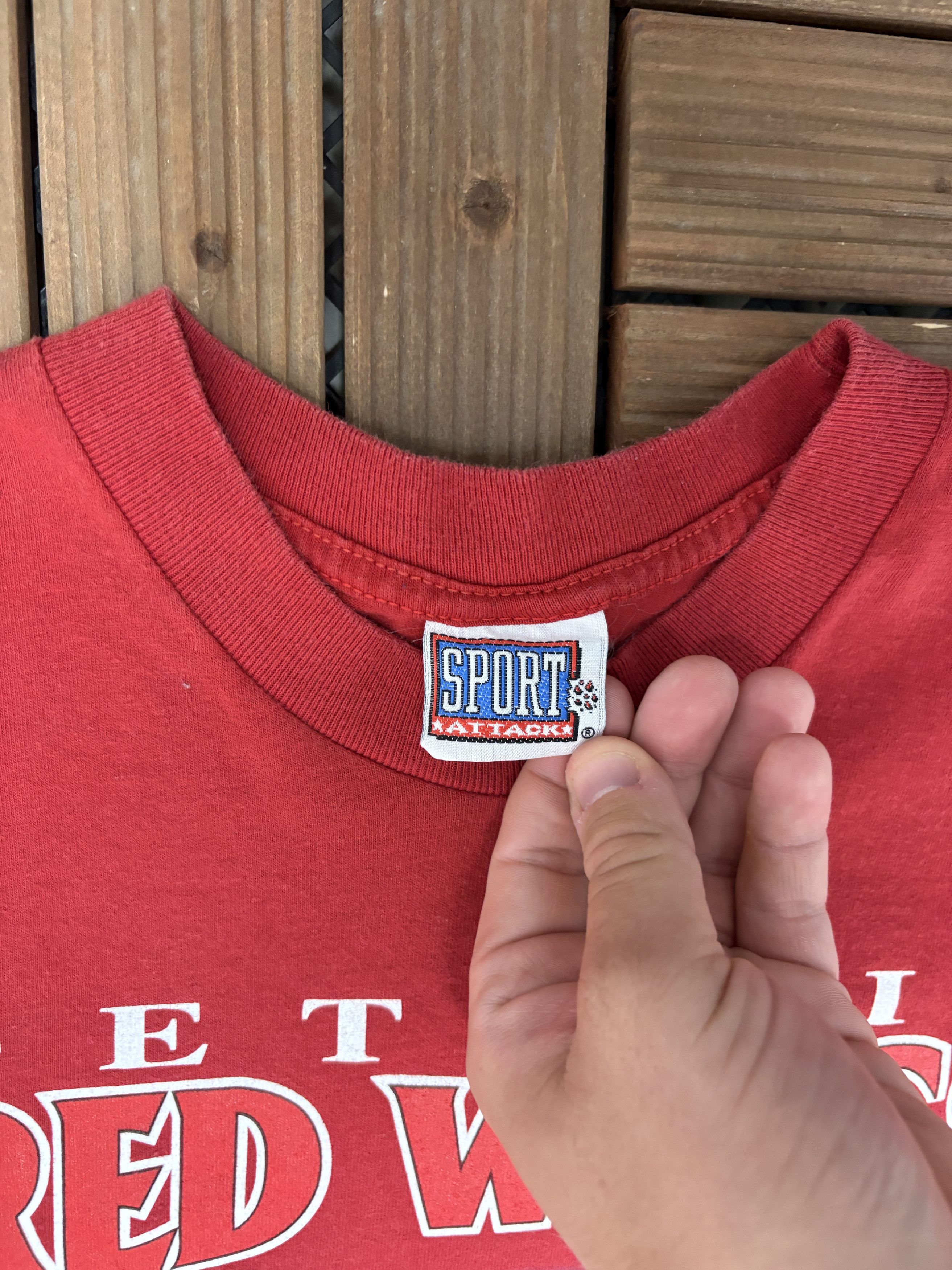 Vintage Detroit Red Wings Road To The Stanley Cup Vintage Red Tee Size US XL / EU 56 / 4 - 5 Thumbnail