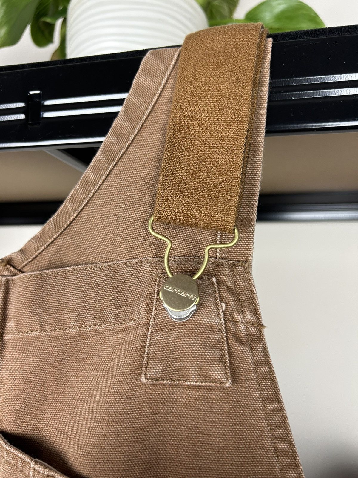 Carhartt × Vintage CARHARTT VINTAGE BOXY LOGO BAGGY FIT BIB OVERALS Size US 36 / EU 52 - 3 Thumbnail
