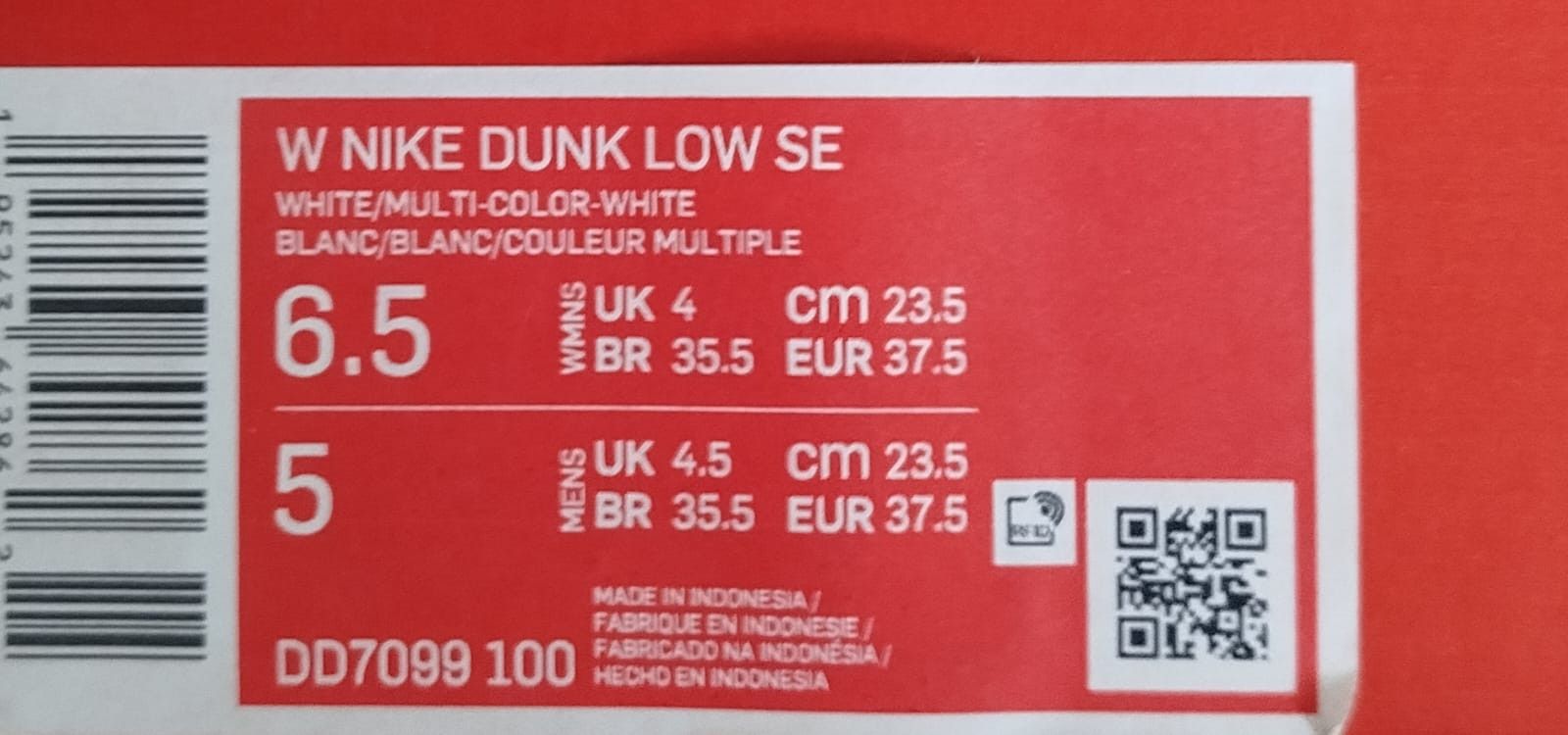 Nike Nike Dunk SE Low Primal White Size US 6.5 / IT 36.5 - 10 Thumbnail