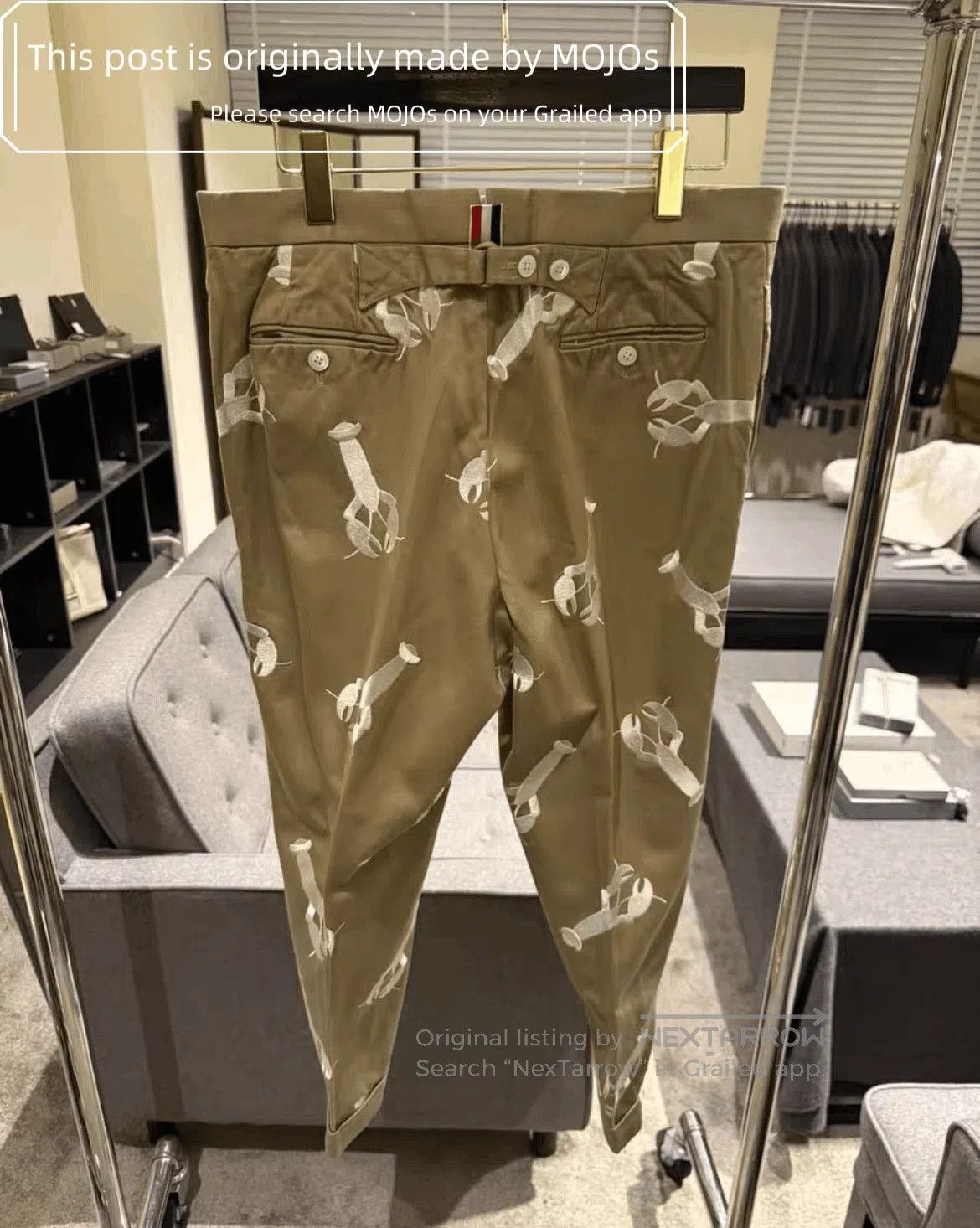Thom Browne Sz 3 Thom Browne Lobster Stitches Kaki. Size US 32 / EU 48 - 2 Thumbnail