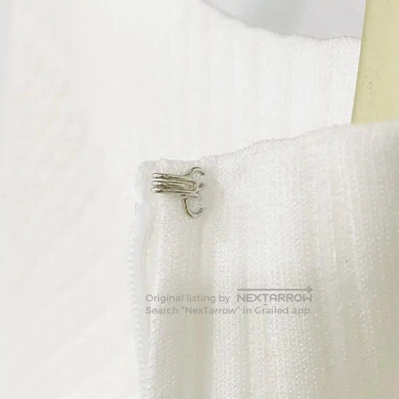 Chanel Chanel White Cotton Blend Women's Skirt . Size 22" - 9 Thumbnail