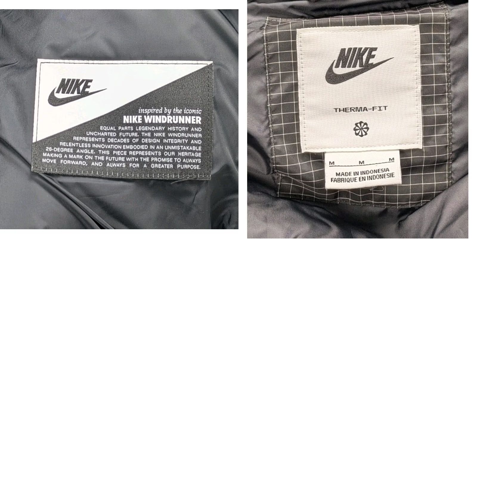 Nike Nike Windpuffer Vest Therma-FIT Loose Black Womens Medium Long Puffer Zip Size M / US 6-8 / IT 42-44 - 8 Thumbnail