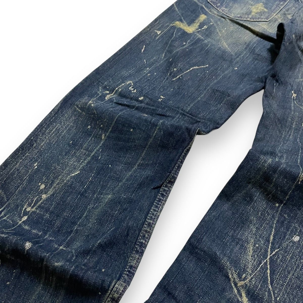 If Six Was Nine ORIGINAL VINTAGE NYLAUS PREMIUM SPLASHED DENIM (35×45) Size US 35 - 12 Thumbnail