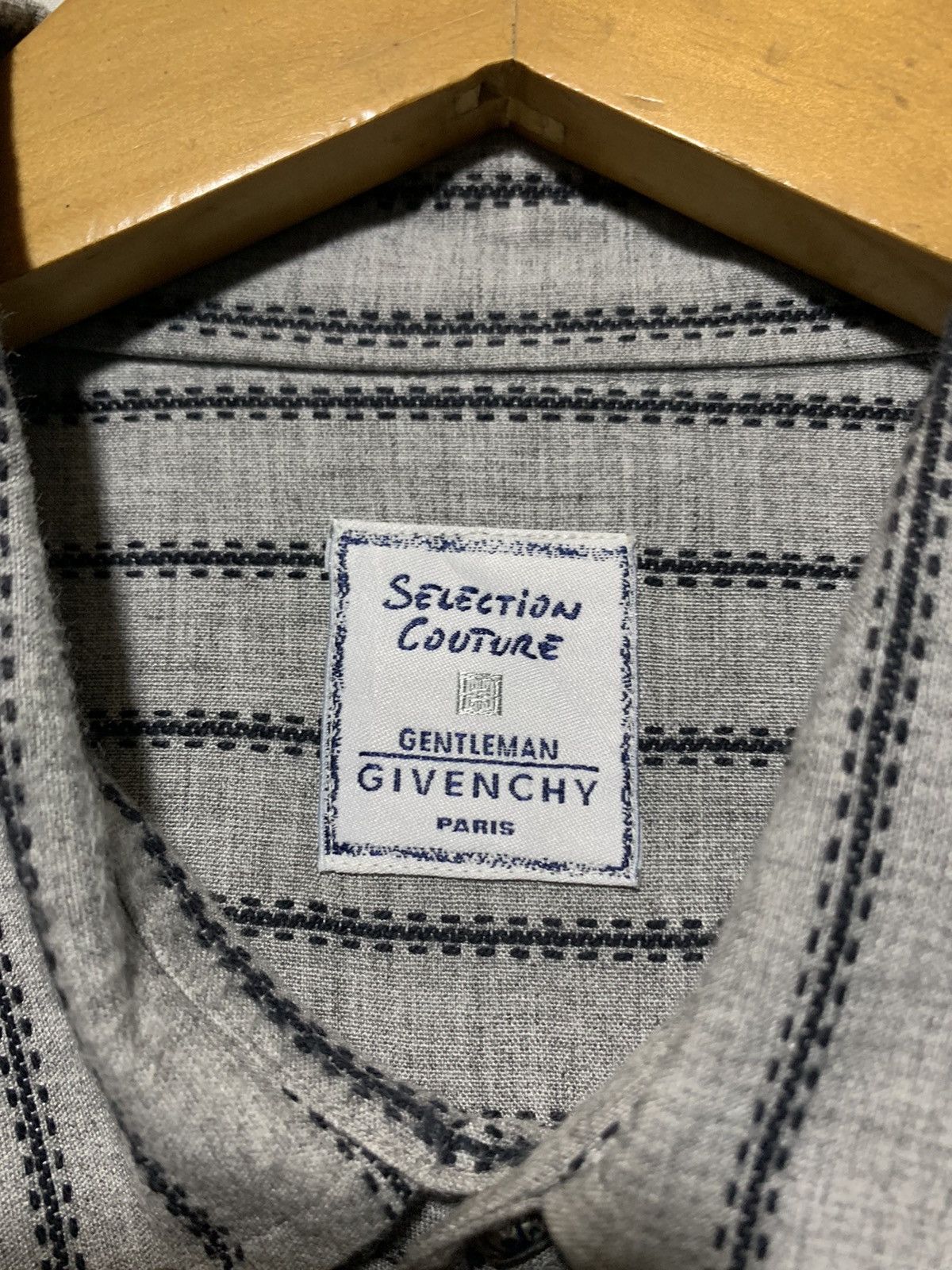 Givenchy Vintage Givenchy stitches stripe shirt Size US M / EU 48-50 / 2 - 8 Thumbnail