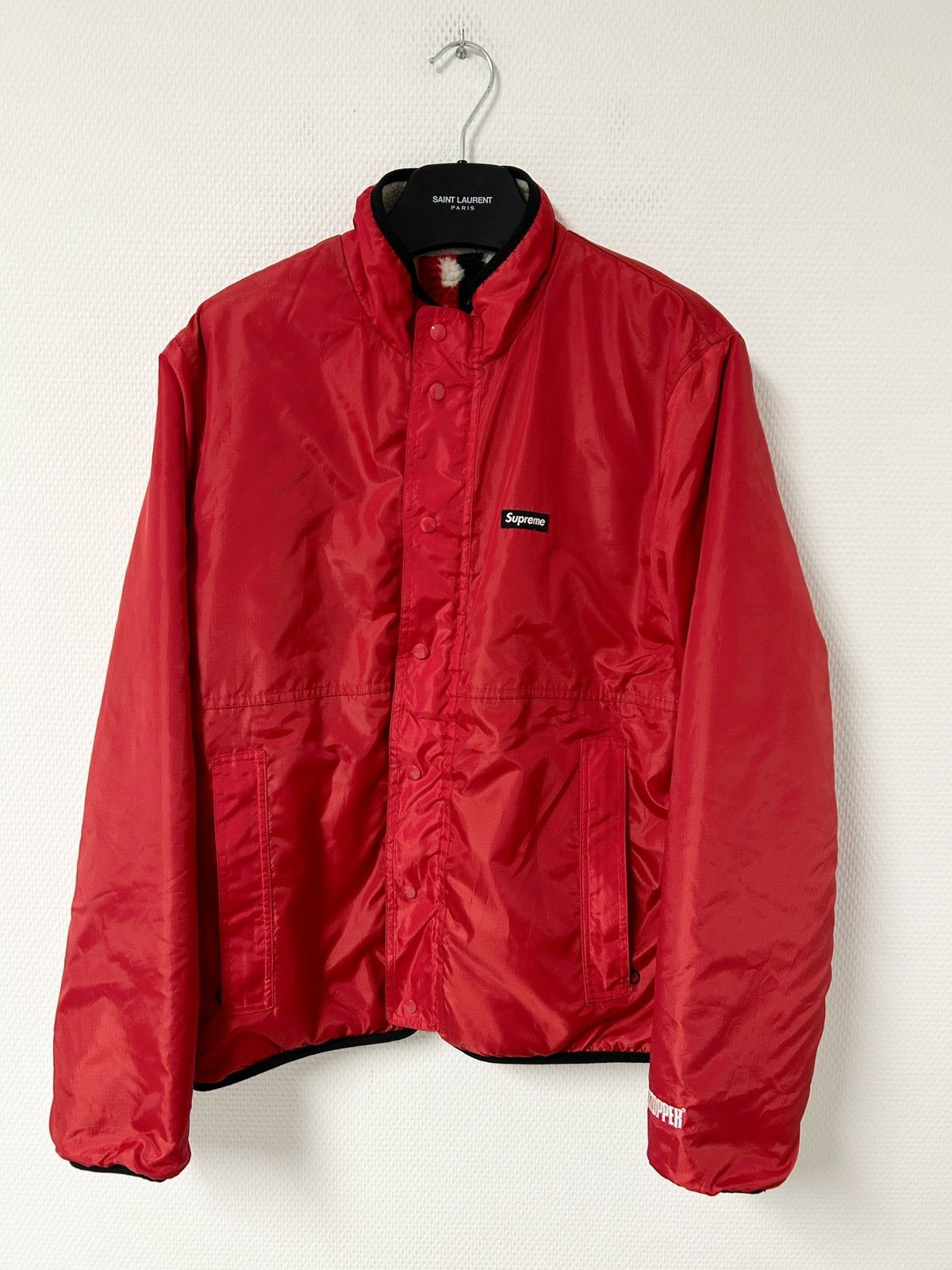 Supreme FW2018 Reversible Logo Fleece Jacket Size US M / EU 48-50 / 2 - 4 Thumbnail