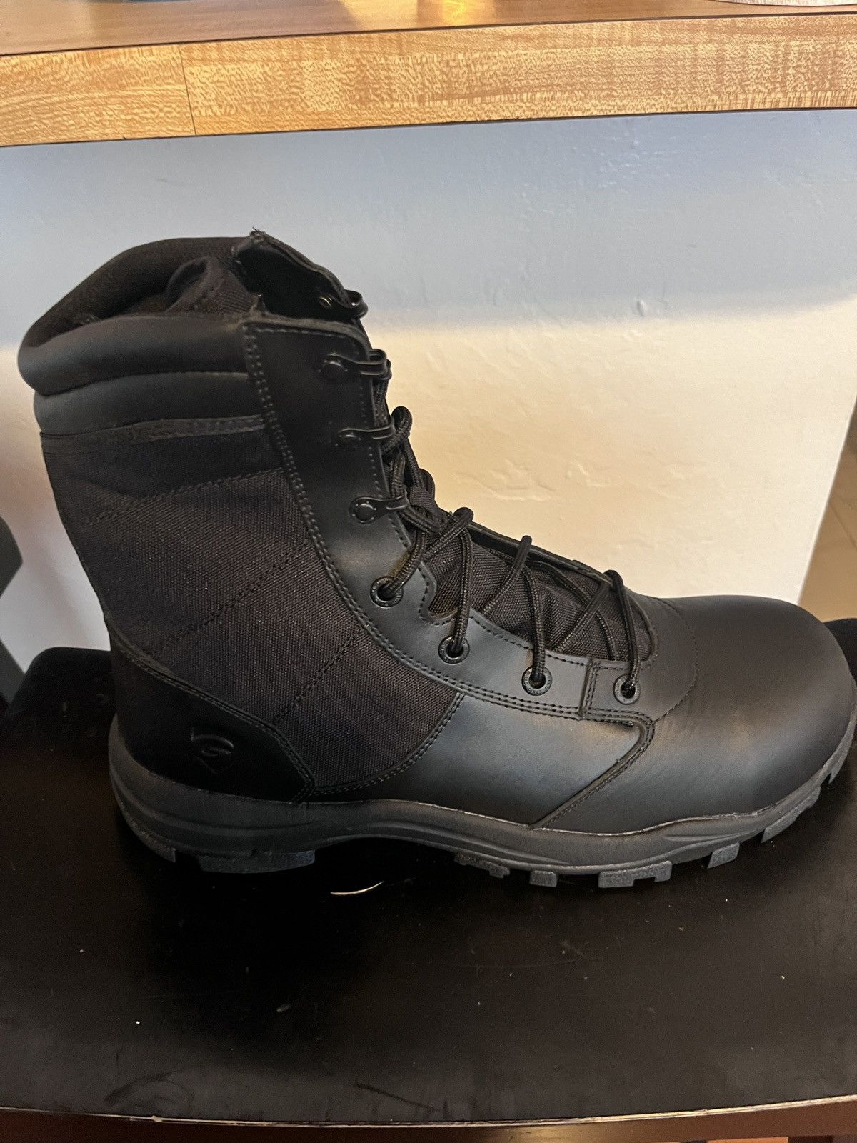 Gall Halls combat boots new with box. Police army fireman Size US 13 / EU 46 - 2 Thumbnail