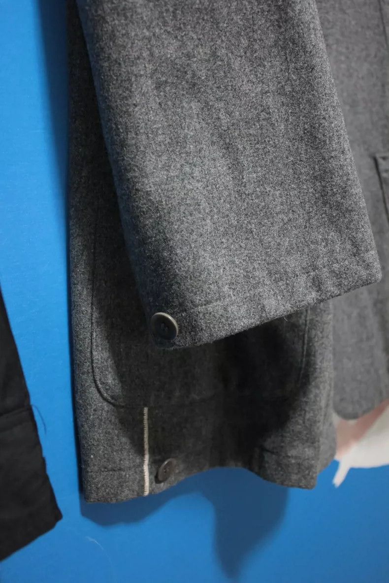 Yohji Yamamoto Yohji Yamamoto 01 aw jacket with white stitching jacket 250 Size US L / EU 52-54 / 3 - 3 Thumbnail
