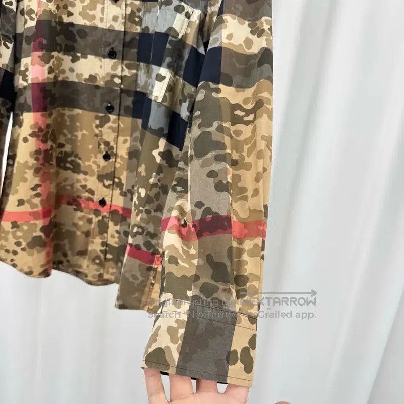 Burberry Burberry Camouflage Check Long Sleeve Shirt. Size US L / EU 52-54 / 3 - 4 Thumbnail