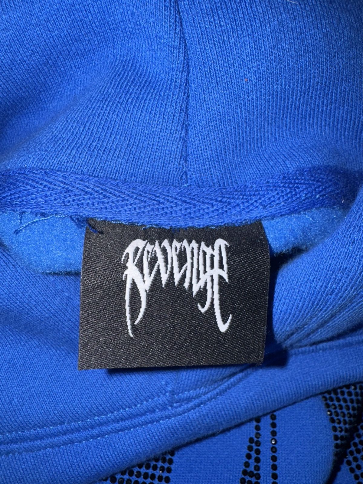 Revenge BLUE REVENGE RHINESTONE HOODIE Size US M / EU 48-50 / 2 - 4 Thumbnail