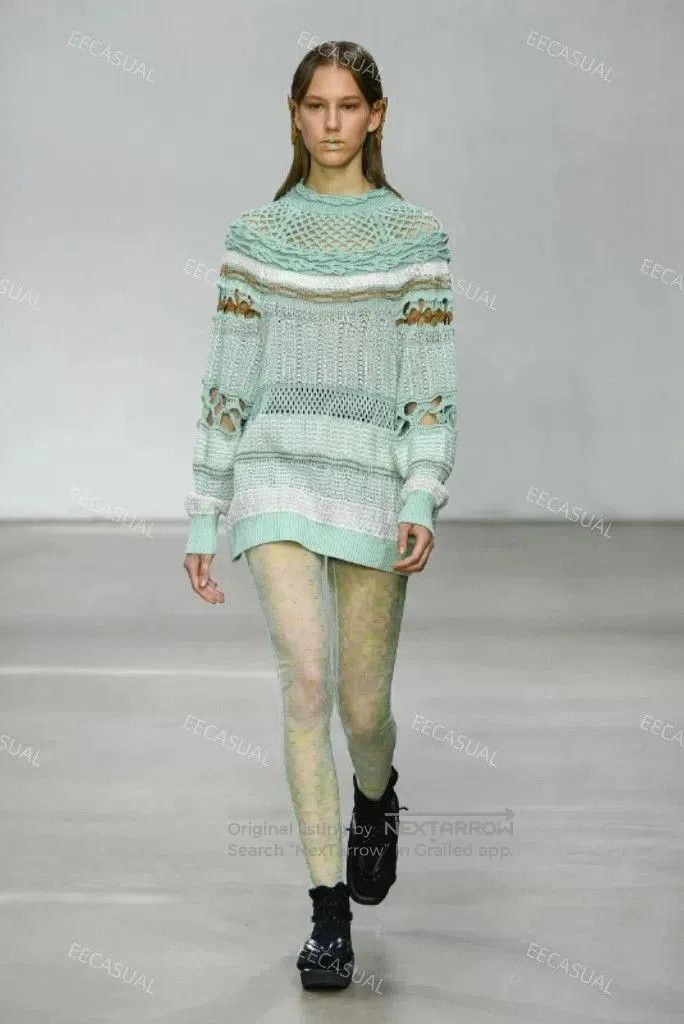 Other Mame Kurogouchi Mint Green Sweater Coat. Size S / US 4 / IT 40 - 9 Thumbnail