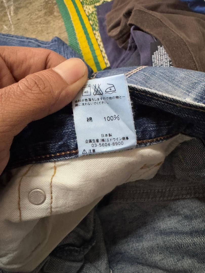 Edwin × Japanese Brand × Vintage 🔥Edwin blue trip rare jeans Size US 32 / EU 48 - 15 Thumbnail