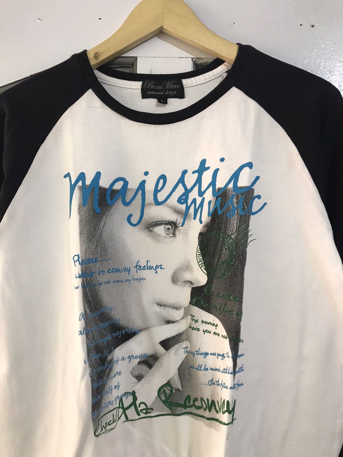 If Six Was Nine × Japanese Brand × Le Grande Bleu (L.G.B.) Y2K Beaumere Majestic Music Poem Longsleeve Size US L / EU 52-54 / 3 - 2 Thumbnail