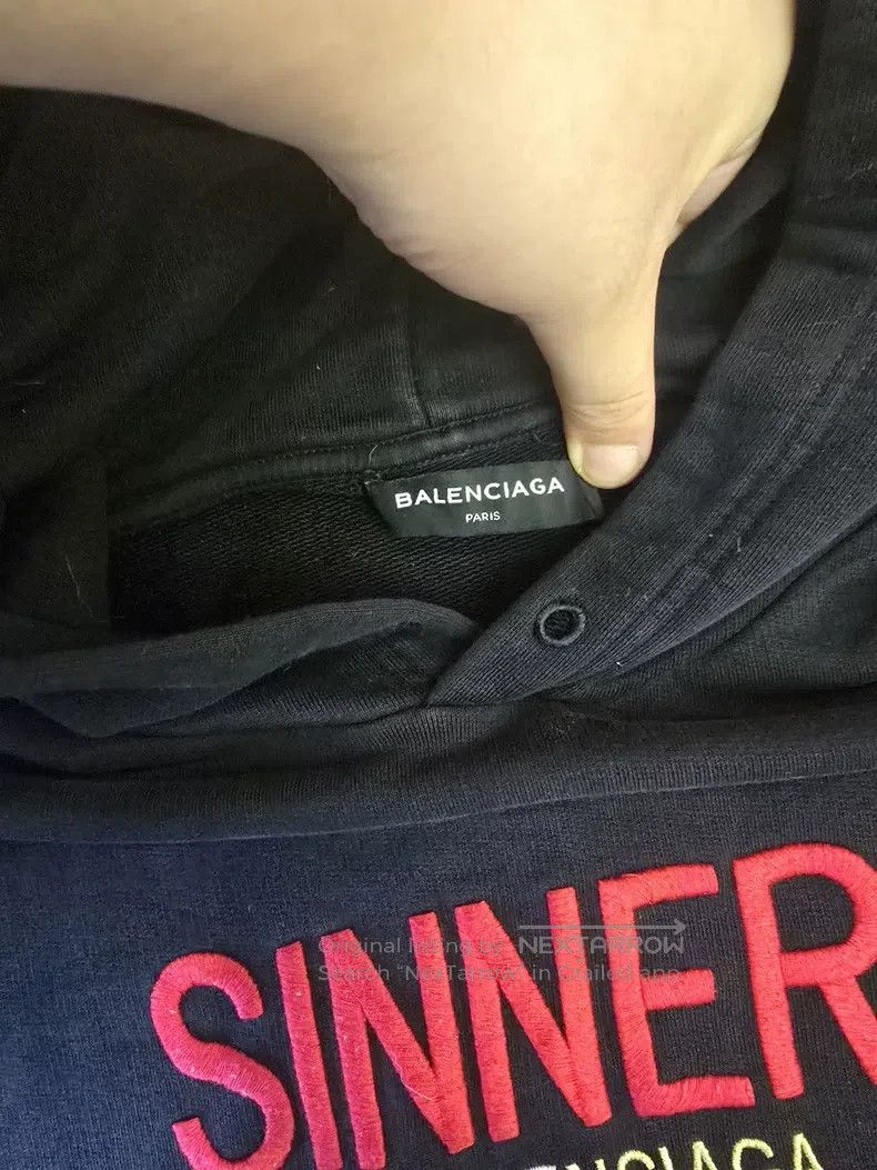 Balenciaga Balenciaga Sinner Hooded Sweatshirt Size US S / EU 44-46 / 1 - 3 Thumbnail