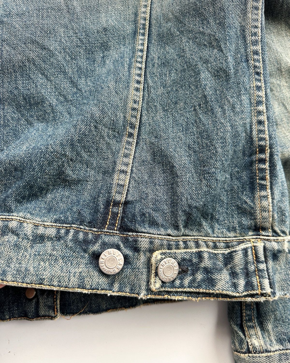 Helmut Lang 1999 Helmut Lang Faded Blue Denim Jacket Size XS / US 0-2 / IT 36-38 - 15 Thumbnail