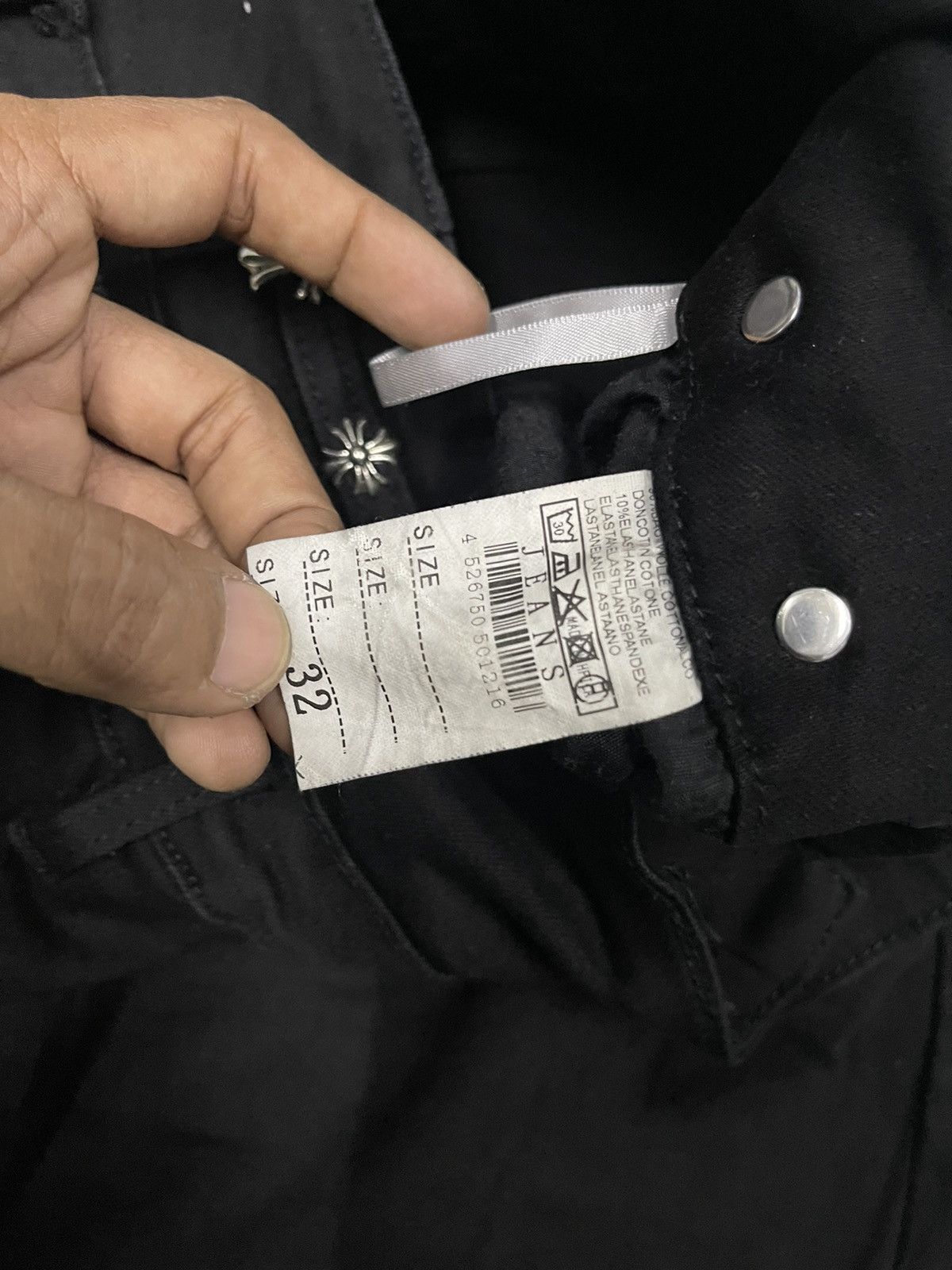 Japanese Brand CHROME HEARTS INSPIRED STRETCHABLE PANT UNBRAND Size US 28 / EU 44 - 10 Thumbnail