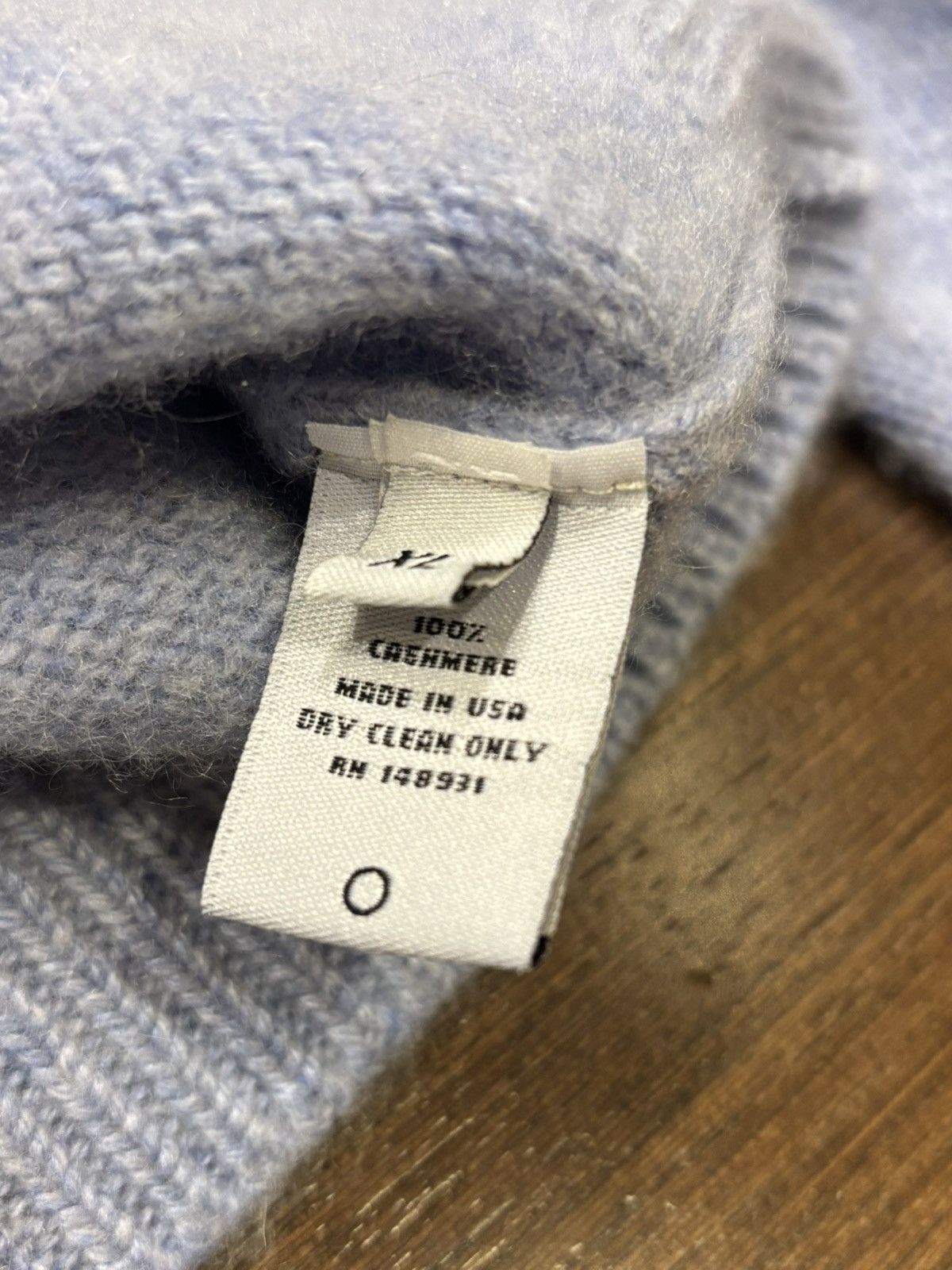 The Elder Statesman The Elder Statesman Ice Blue Full Cashmere Sweater Size US XL / EU 56 / 4 - 4 Thumbnail