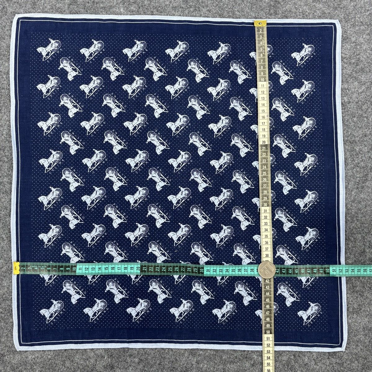 Vintage Celine Handkerchief # E061 # Bandana # Neckerchief Size ONE SIZE - 8 Thumbnail