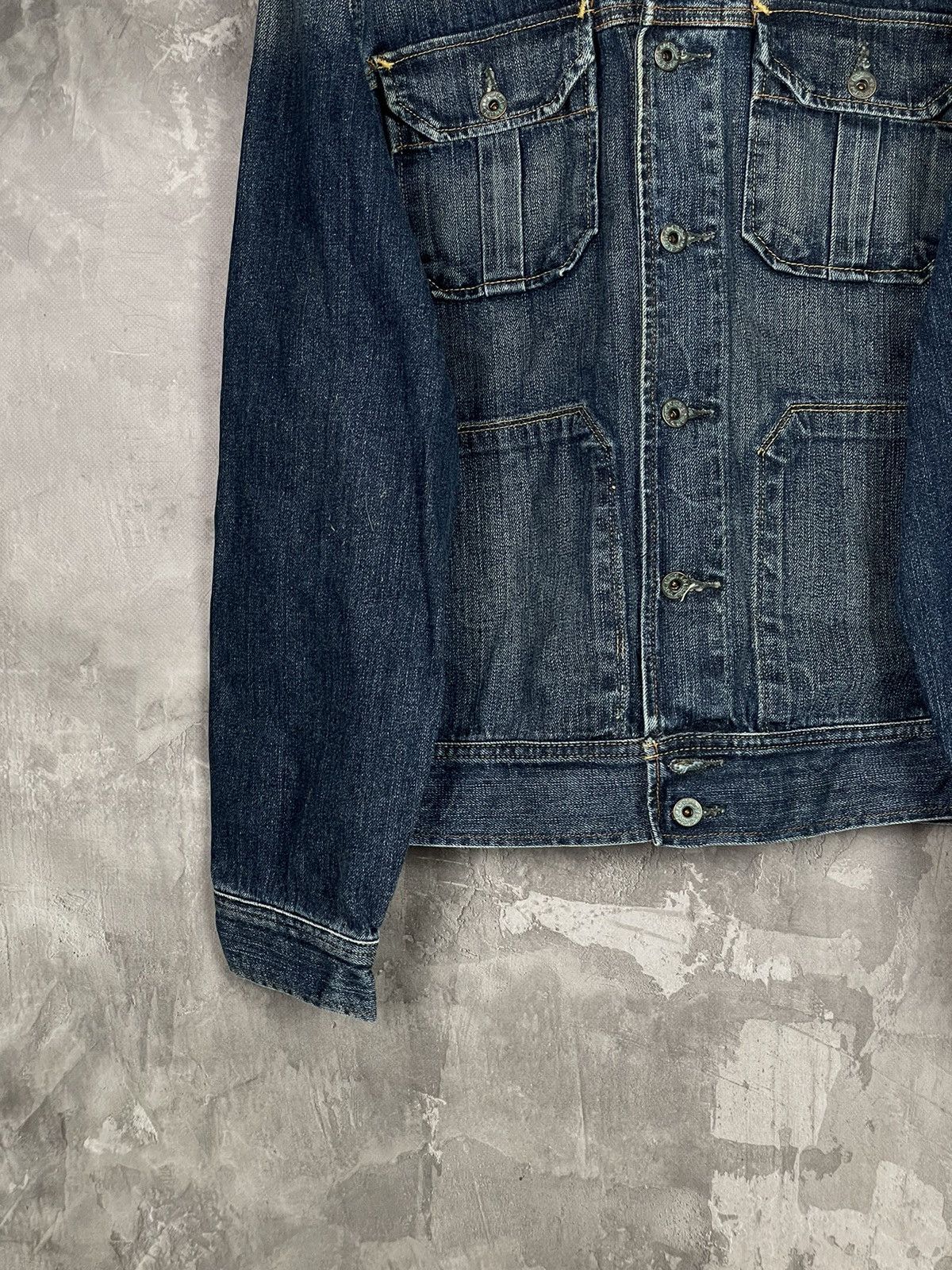 Polo Ralph Lauren × Ralph Lauren × Vintage Polo Vintage Denim Y2K Heavy Rare Streetwear Jacket Size US M / EU 48-50 / 2 - 5 Thumbnail