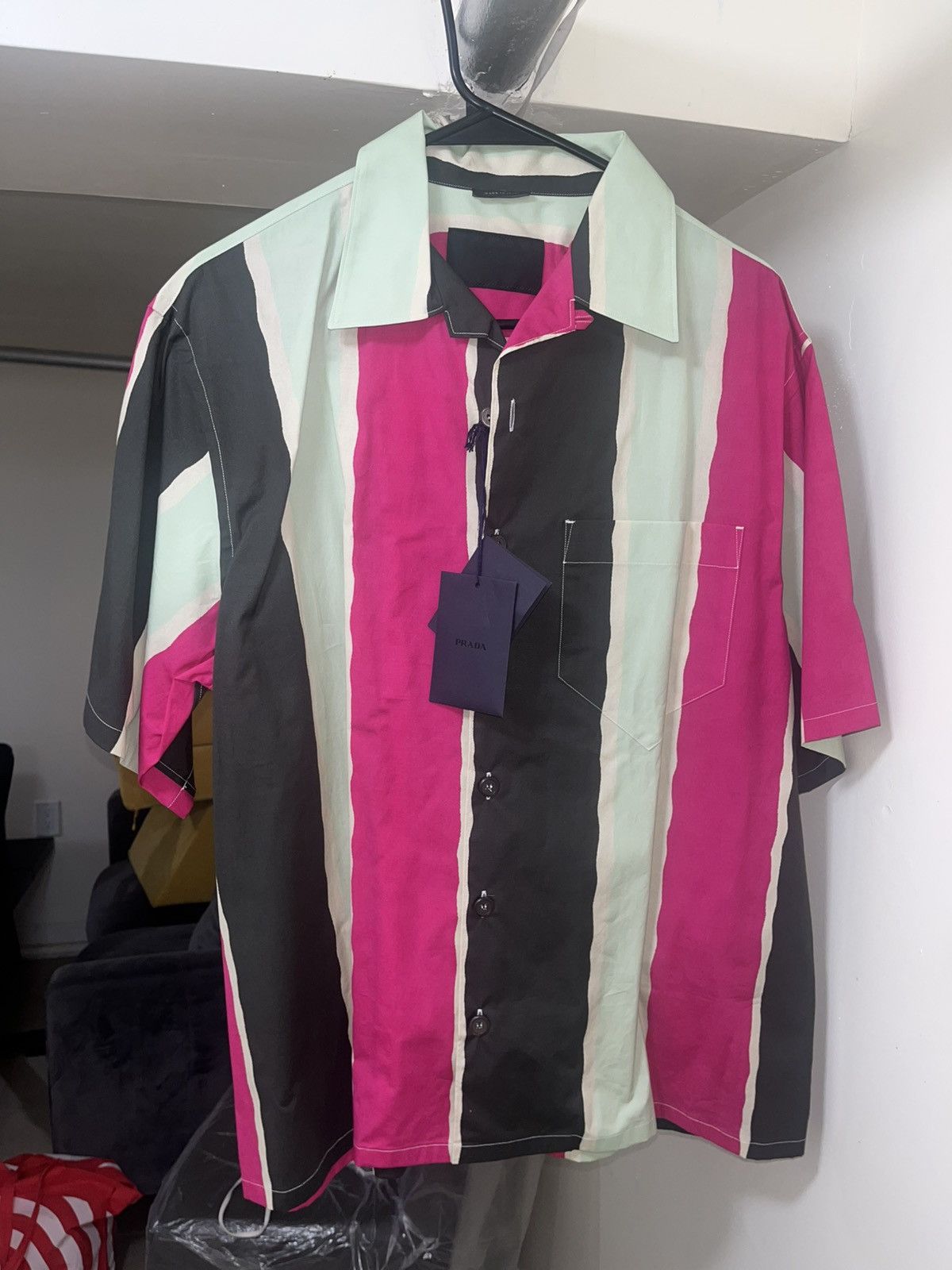 Prada Prada Shirt Sz L Size US L / EU 52-54 / 3 - 2 Thumbnail