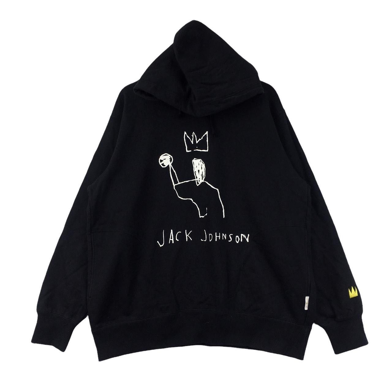 Jean-Michel Basquiat Vtg Jean Michel BASQUAIT x JACK JOHNSON Boxer Hoodie Size XL / US 12-14 / IT 48-50 - 1 Thumbnail