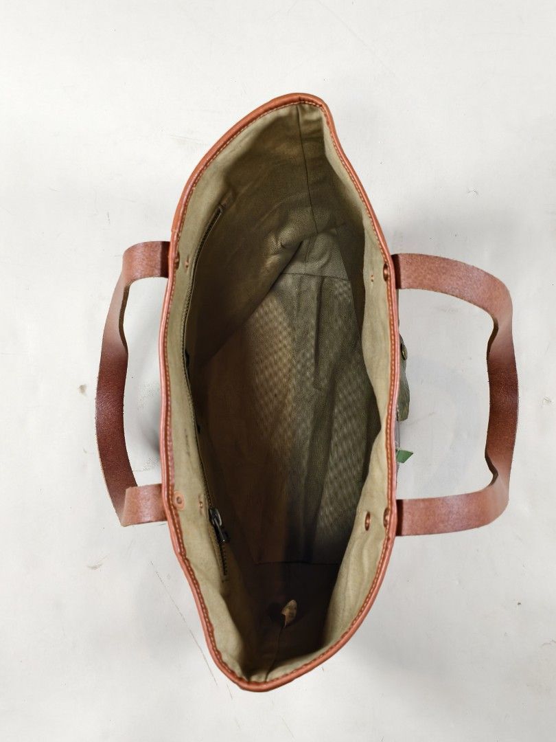 RRL Ralph Lauren Double RL Patchwork All-Leather Multi Color Tote Bag Size ONE SIZE - 6 Thumbnail