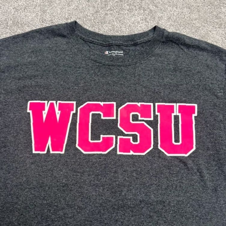 Champion Champion Graphic T-Shirt Adult Medium Gray College Casual Tee Mens Size M / US 6-8 / IT 42-44 - 3 Thumbnail