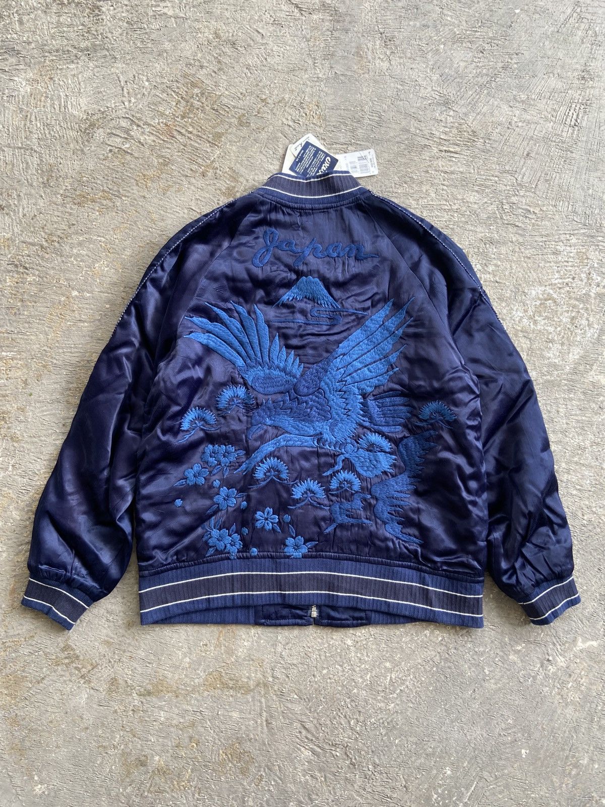 Blue Blue Japan (NWT) 2000s Blue Blue Japan - Sukajan Silk Bomber Jacket Size US M / EU 48-50 / 2 - 1 Thumbnail
