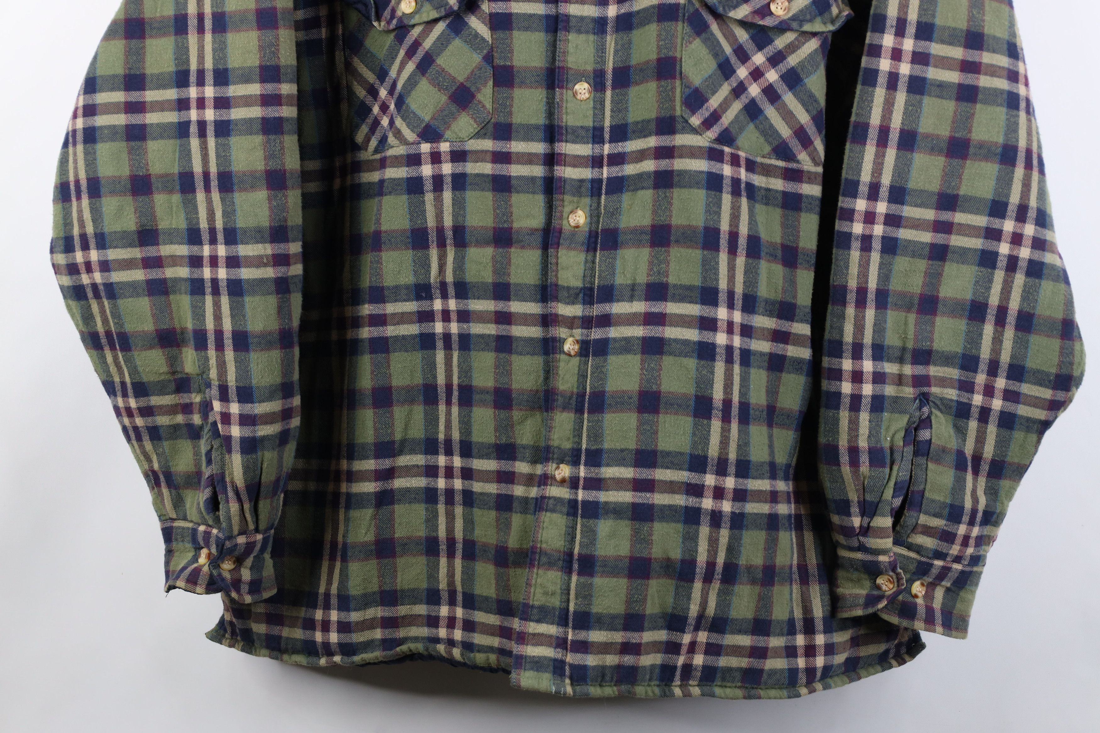 Vintage Vintage 90s Streetwear Flannel Button Shirt Jacket Jac Shirt Size US XXL / EU 58 / 5 - 3 Thumbnail
