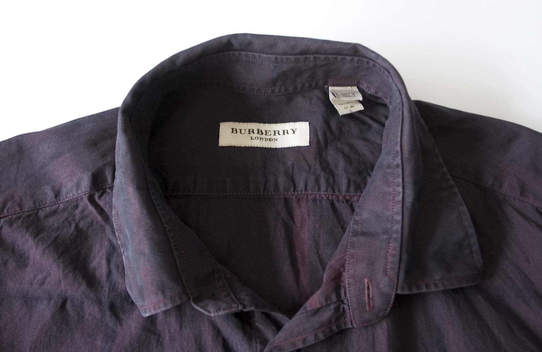 Burberry Burberry Shirt Nova Check Size L Dark Purple Size US L / EU 52-54 / 3 - 7 Thumbnail