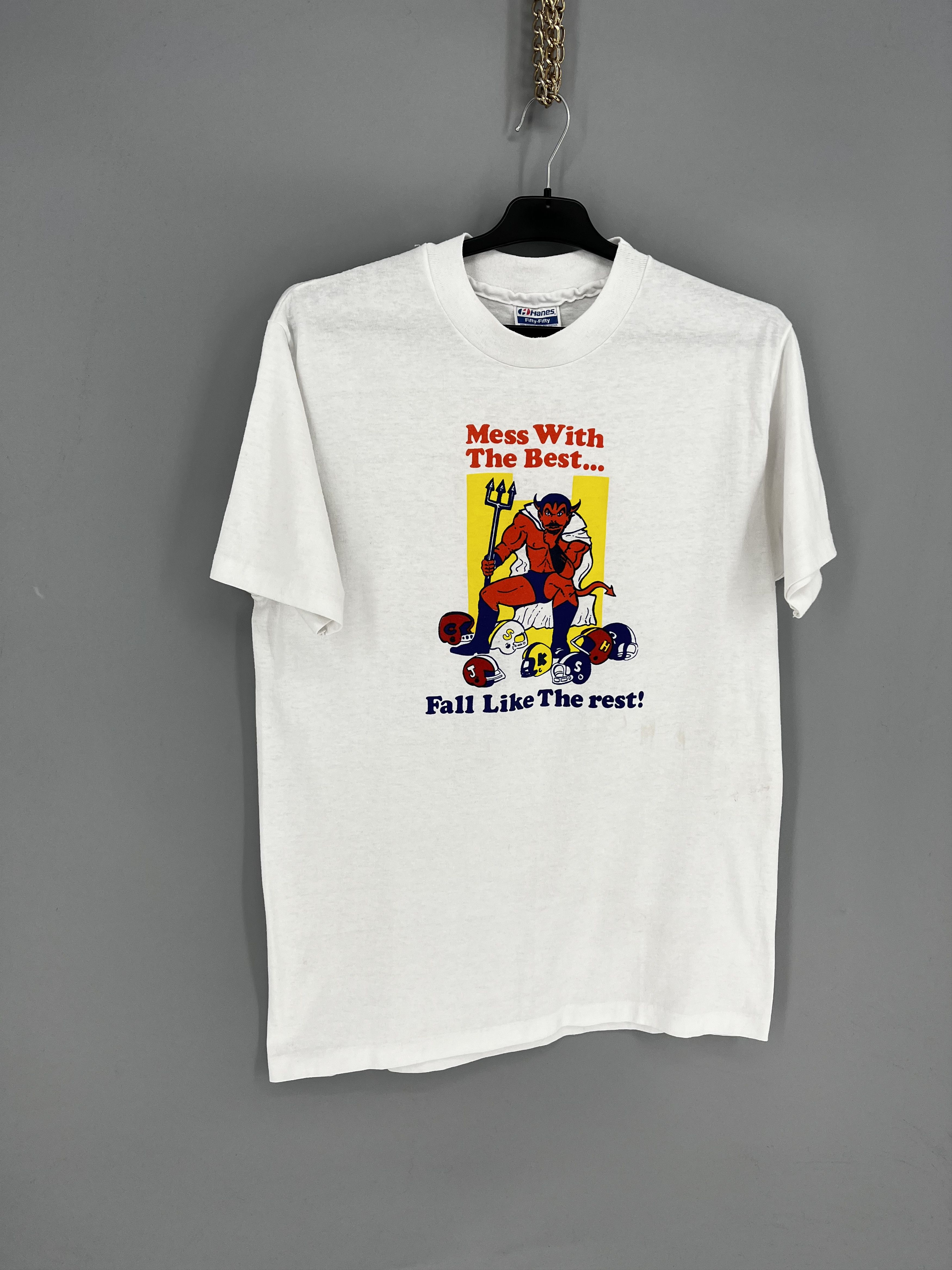 Vintage Vintage Y2K ADULT “ Mess With The Best. Fall Like The rest!“ Size US L / EU 52-54 / 3 - 2 Thumbnail