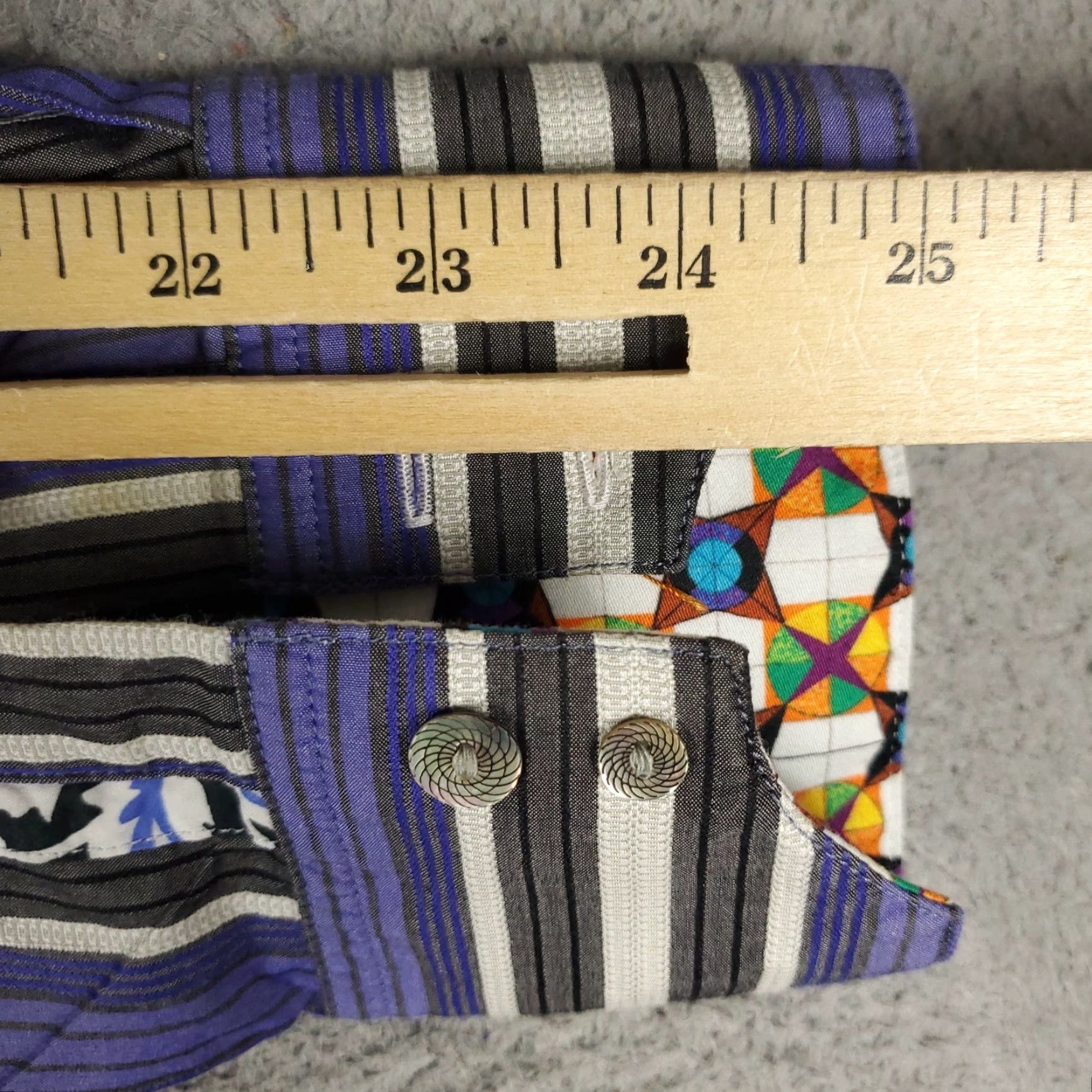 Robert Graham Robert Graham Shirt Mens Medium Blue Striped Button-Up Long Sleeve Size US M / EU 48-50 / 2 - 6 Thumbnail
