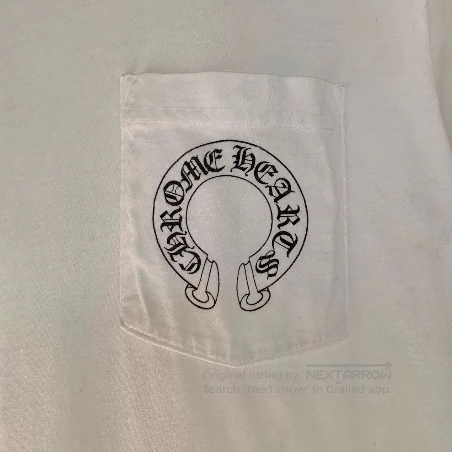 Chrome Hearts White Short Sleeve T-Shirt with Pocket Design. Size US M / EU 48-50 / 2 - 3 Thumbnail