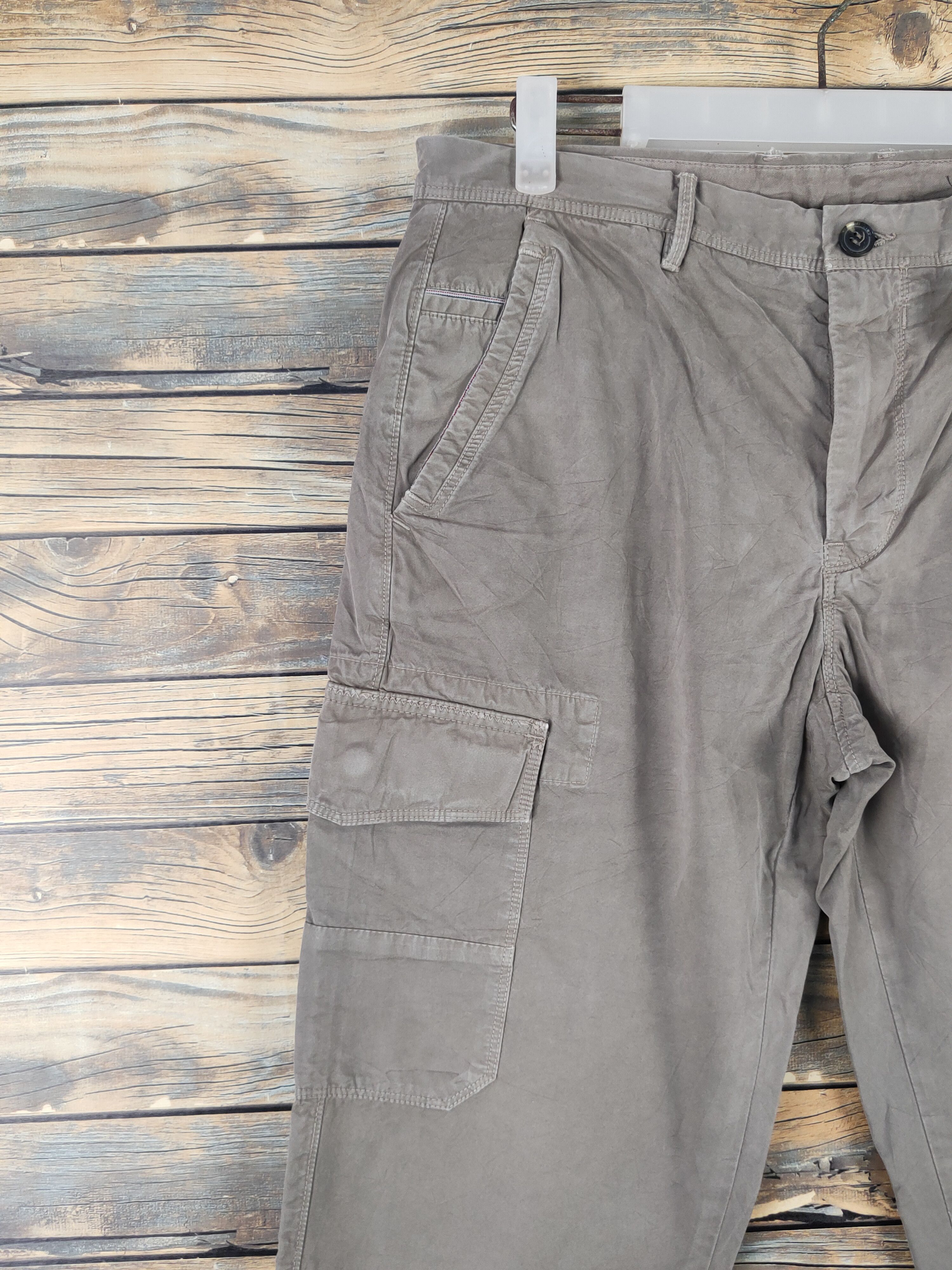 Henry Cotton's Henry Cottons Brown Multipocket Tactical Cargo Pants #W2101 Size US 32 / EU 48 - 3 Thumbnail