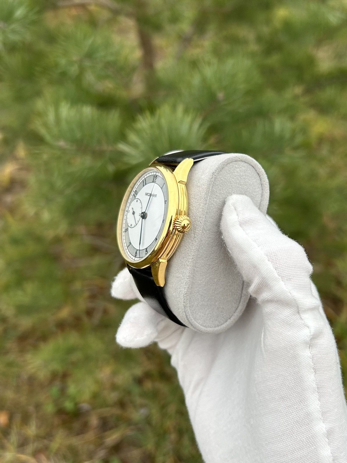 Vintage Vintage Watch Molnija Gold USSR Mechanical 1980s Size ONE SIZE - 13 Thumbnail