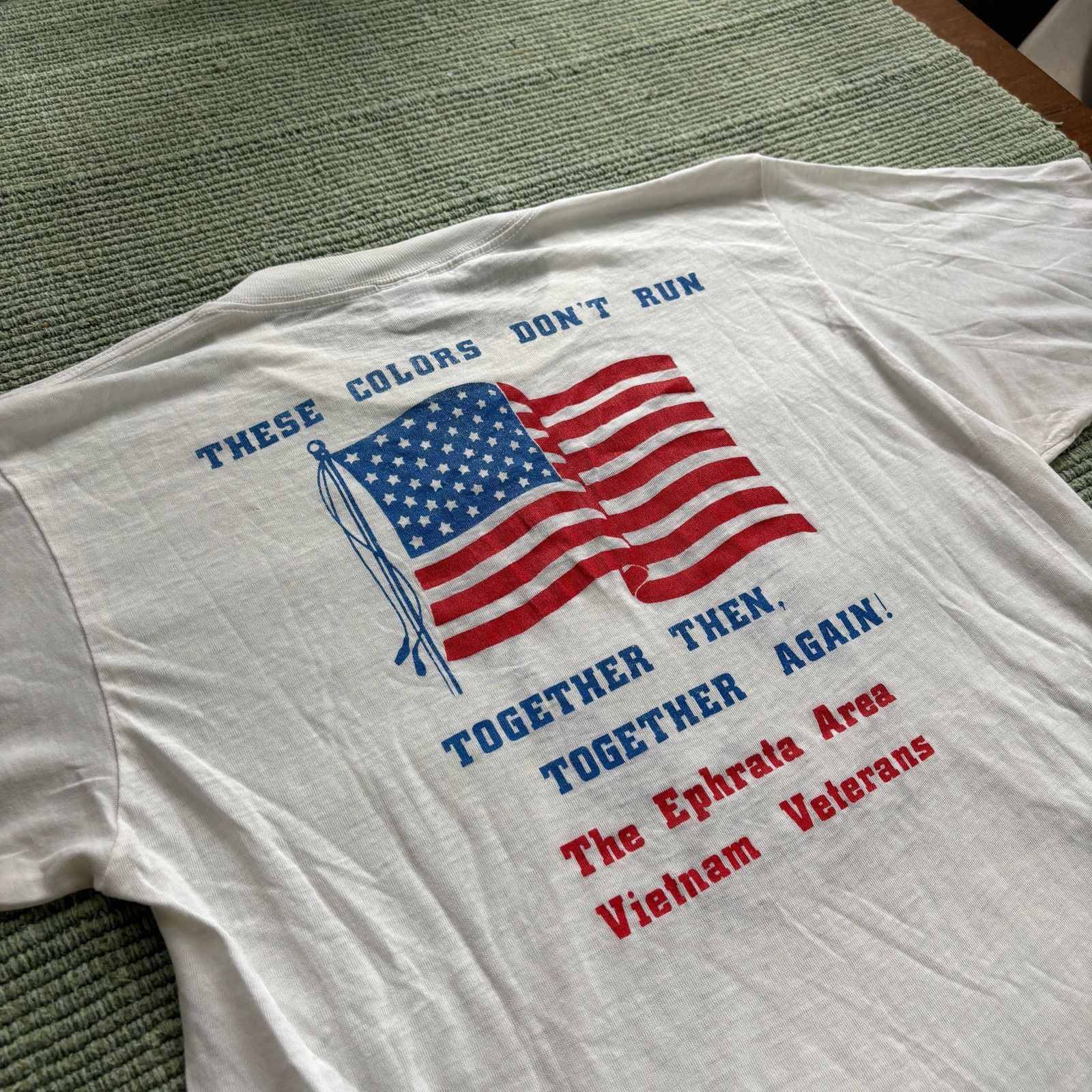 Vintage Vintage 80s POW MIA Thin Single Stitched Tee Shirt Sz L Size US L / EU 52-54 / 3 - 9 Thumbnail