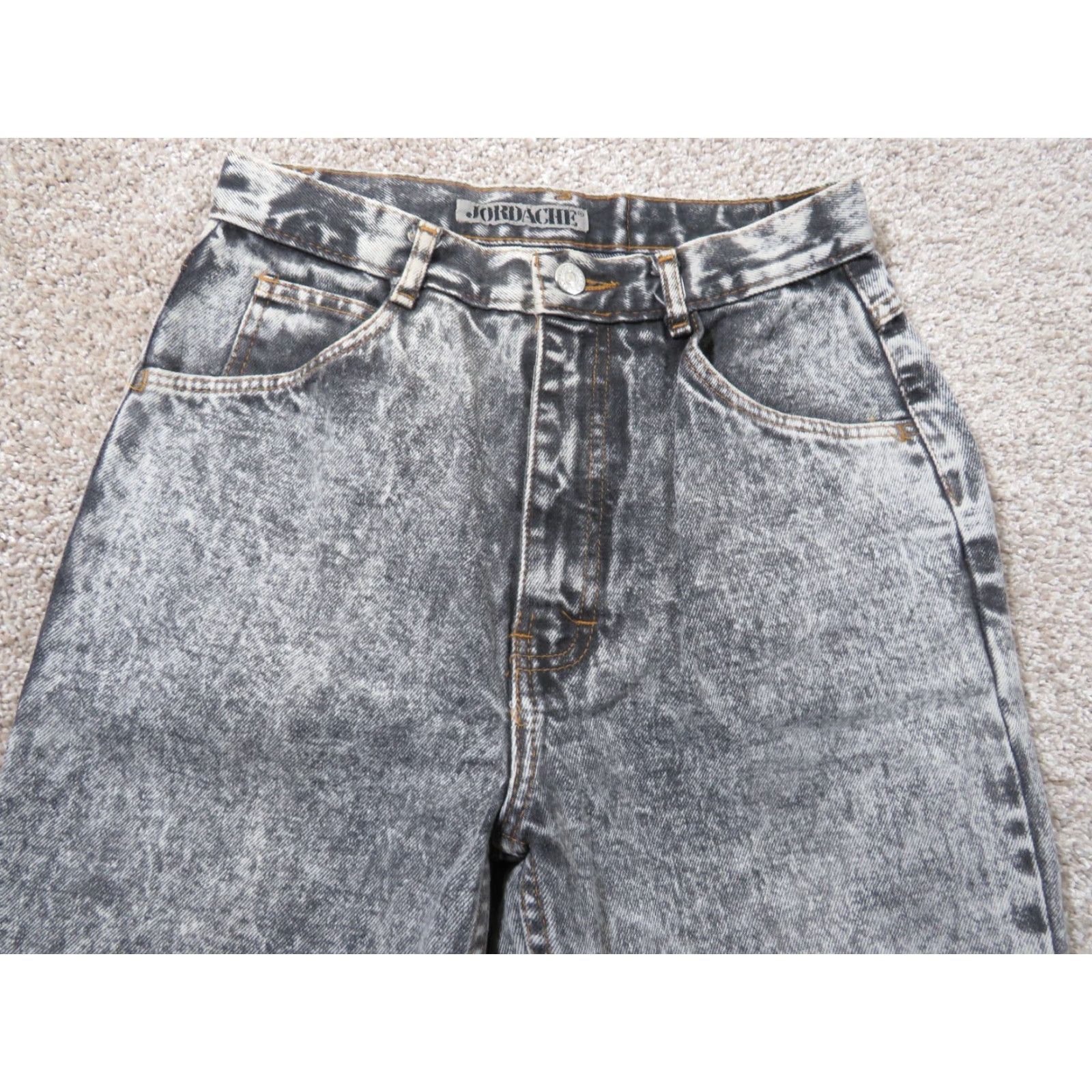 Jordache VTG Jordache Jeans Denim USA Ladies Misses 9 26X27 High Waist Acid wash 1980s Disco Mens? Size 26" / US 2 / IT 38 - 4 Thumbnail