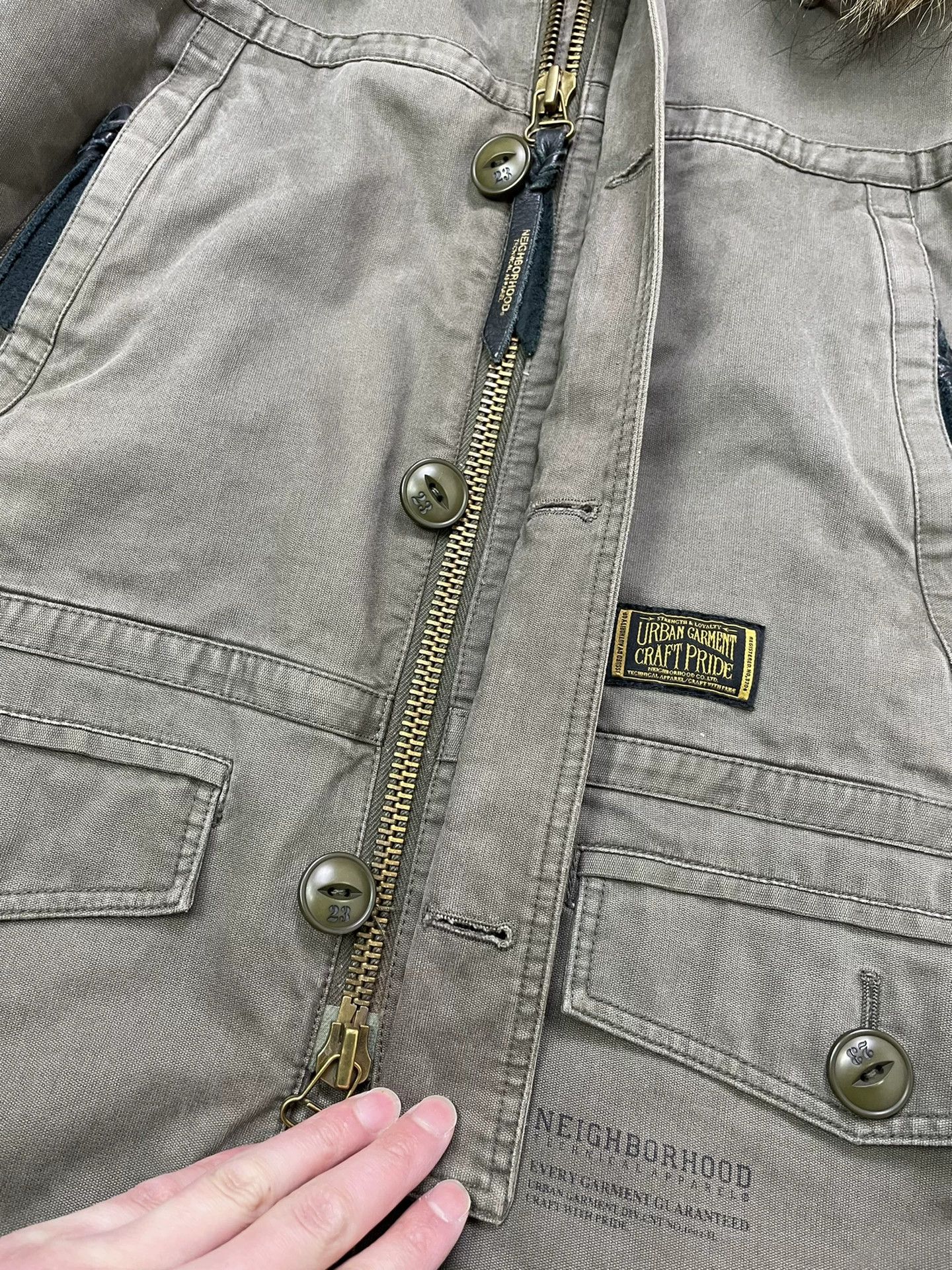 Neighborhood NBHD 10FW THUNDERSTRUCK C-JKT Wshd Cotton Jkt w/ Fur Size US M / EU 48-50 / 2 - 6 Thumbnail