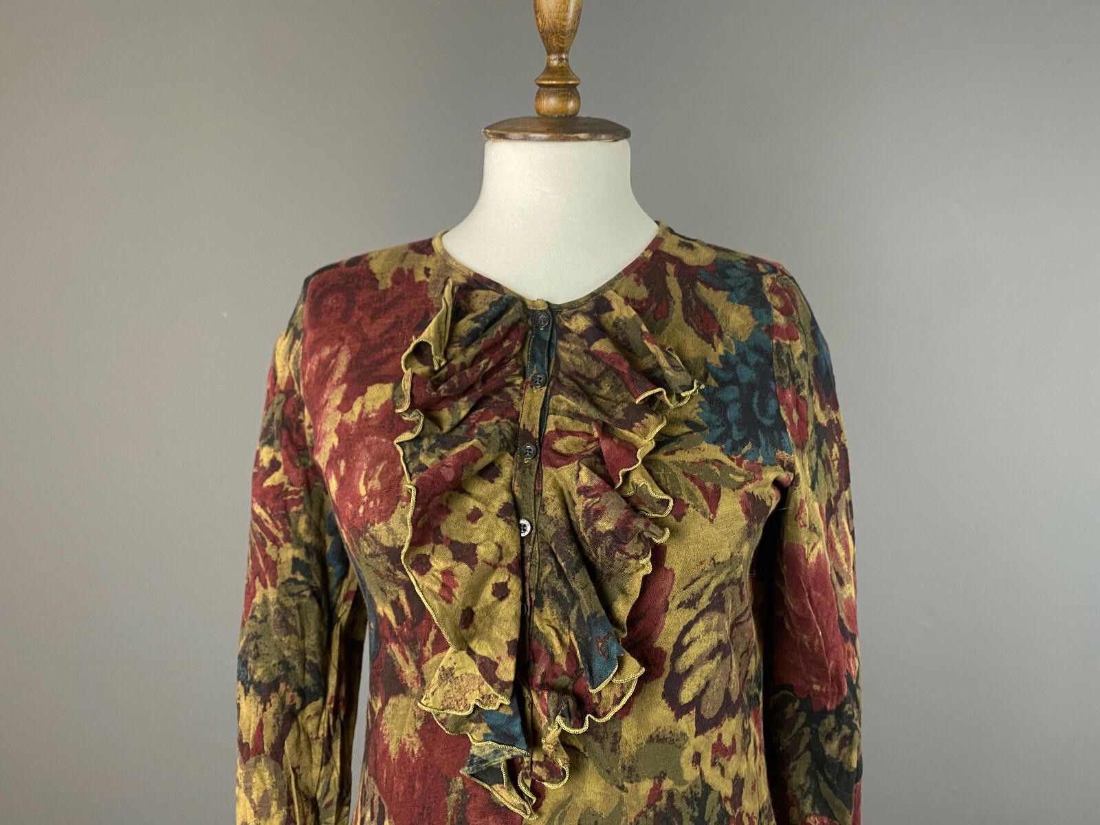 Lauren Ralph Lauren Lauren Ralph Lauren Multicolor Floral Button Sweater Size M Size M / US 6-8 / IT 42-44 - 2 Thumbnail