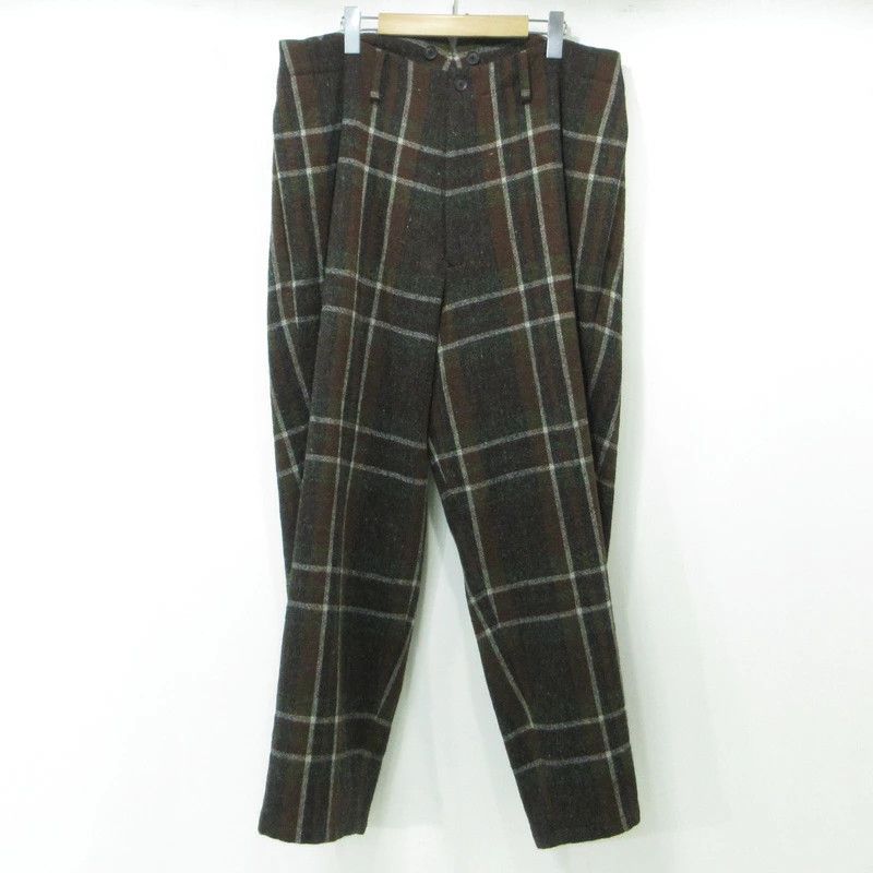 Yohji Yamamoto Yohji Yamamoto POUR HOMME Check Pattern/Wool Pants Size US 36 / EU 52 - 1 Thumbnail