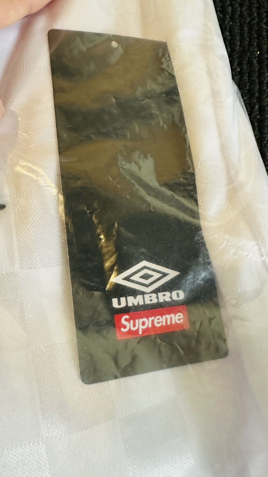 Supreme × Umbro SS22 Supreme umbro soccer jersey (white) (XXL) Size US XXL / EU 58 / 5 - 5 Thumbnail
