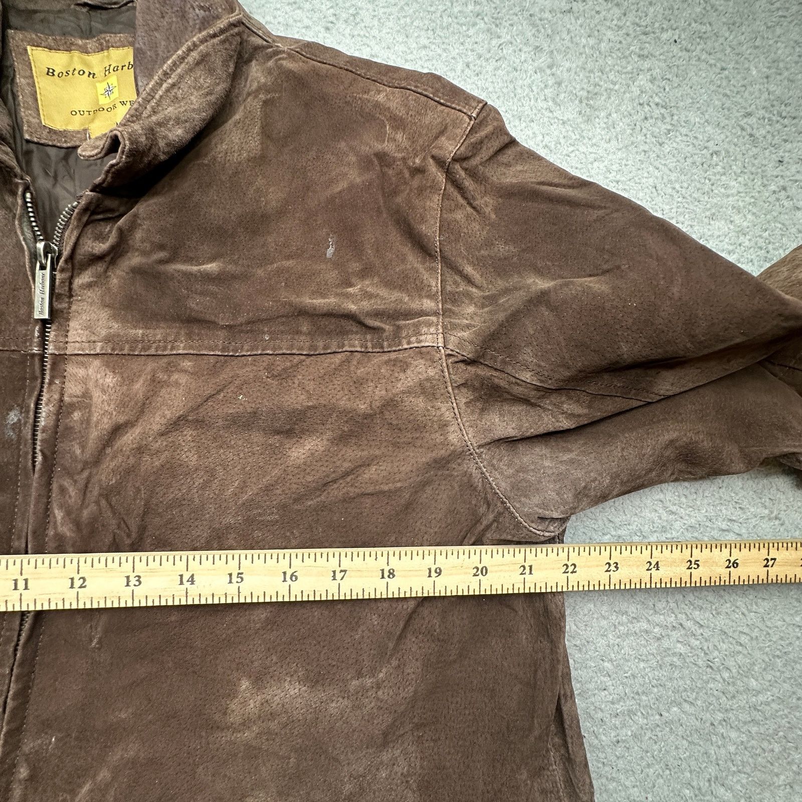 Other VTG Boston Harbour Brown Suede Leather Jacket Small Bomber Size US S / EU 44-46 / 1 - 5 Thumbnail