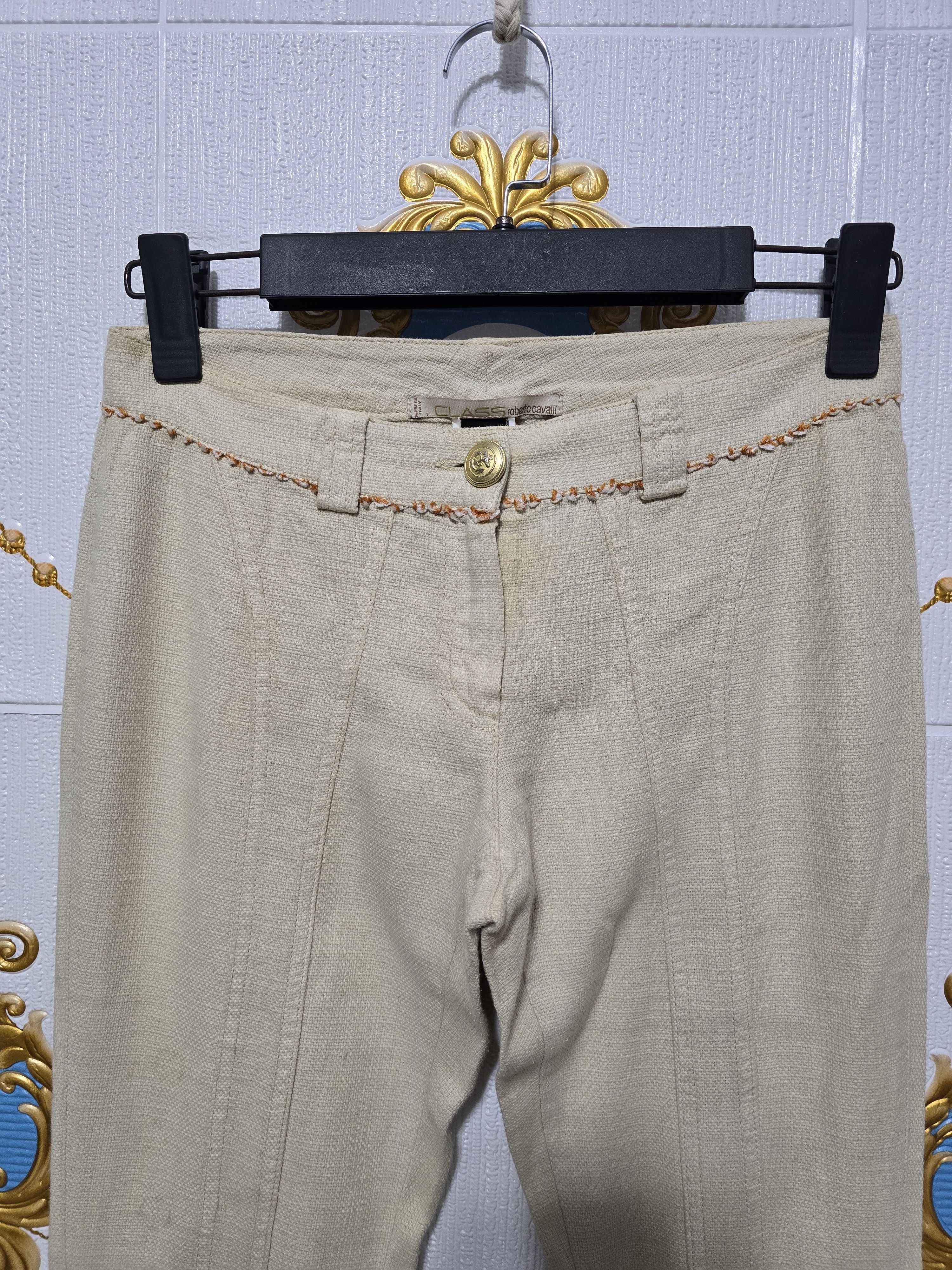 Roberto Cavalli Class Roberto Cavalli trousers,gold-tone buttons.VINTAGE Size 27" / US 4 / IT 40 - 2 Thumbnail