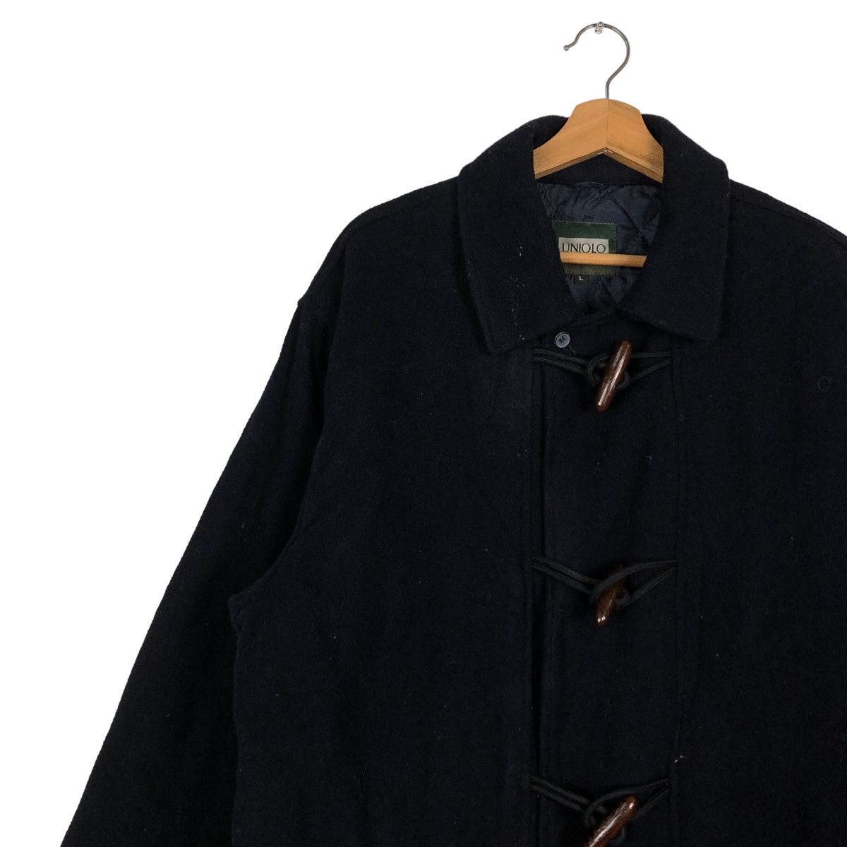 Japanese Brand 🔥Wool Heavy Jacket Wood Button Uniqlo Japan Issey Miyake Size US L / EU 52-54 / 3 - 7 Thumbnail
