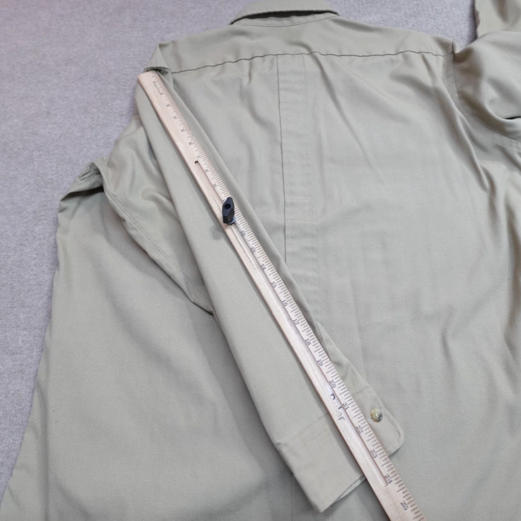 Vintage VINTAGE Sergeant Major Shirt Large Beige USMC WW2 Button-Up Collared Long Sleeve Mens L Size US L / EU 52-54 / 3 - 7 Thumbnail